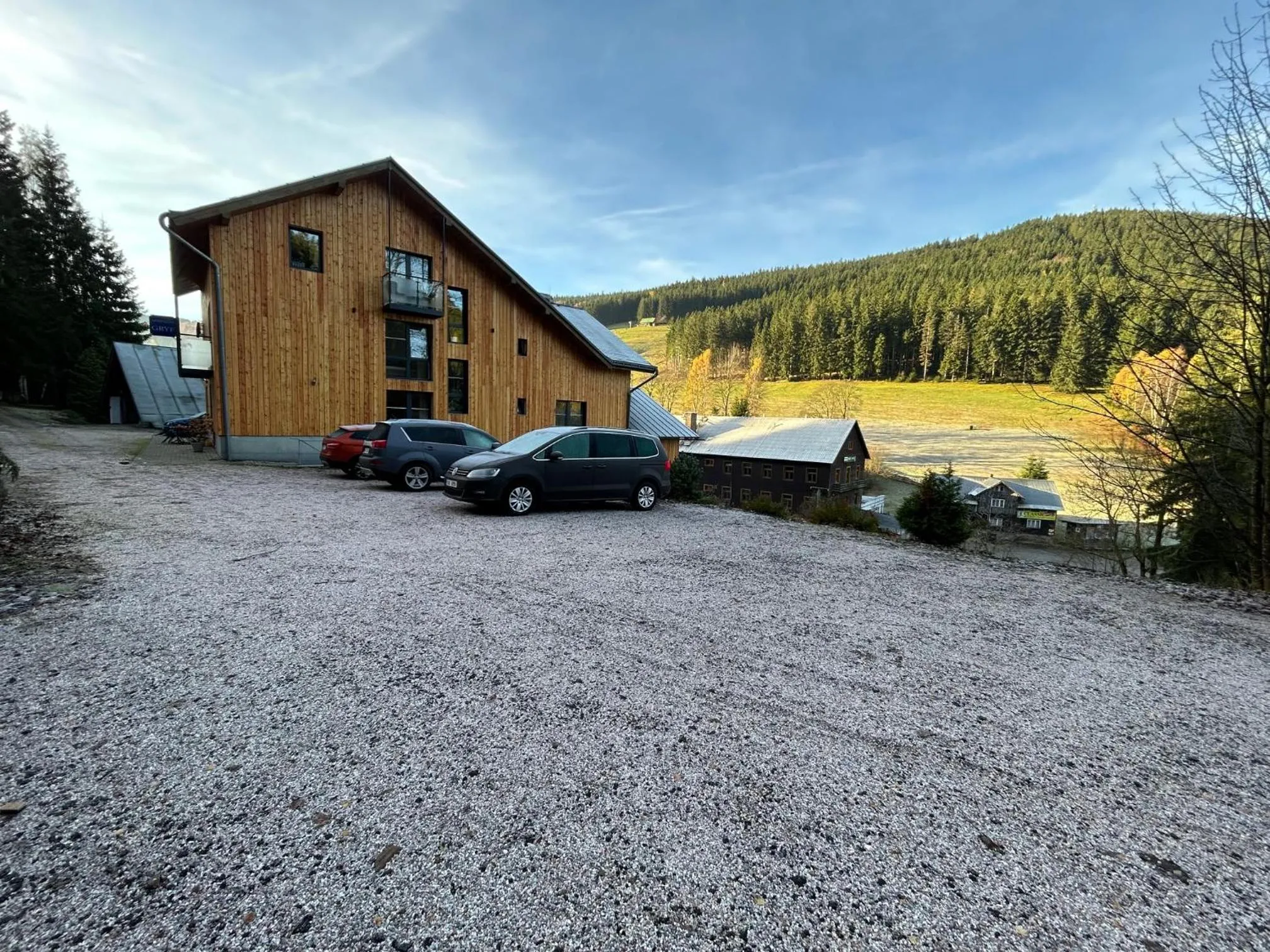 Parking in Apartmány Gryf Harrachov