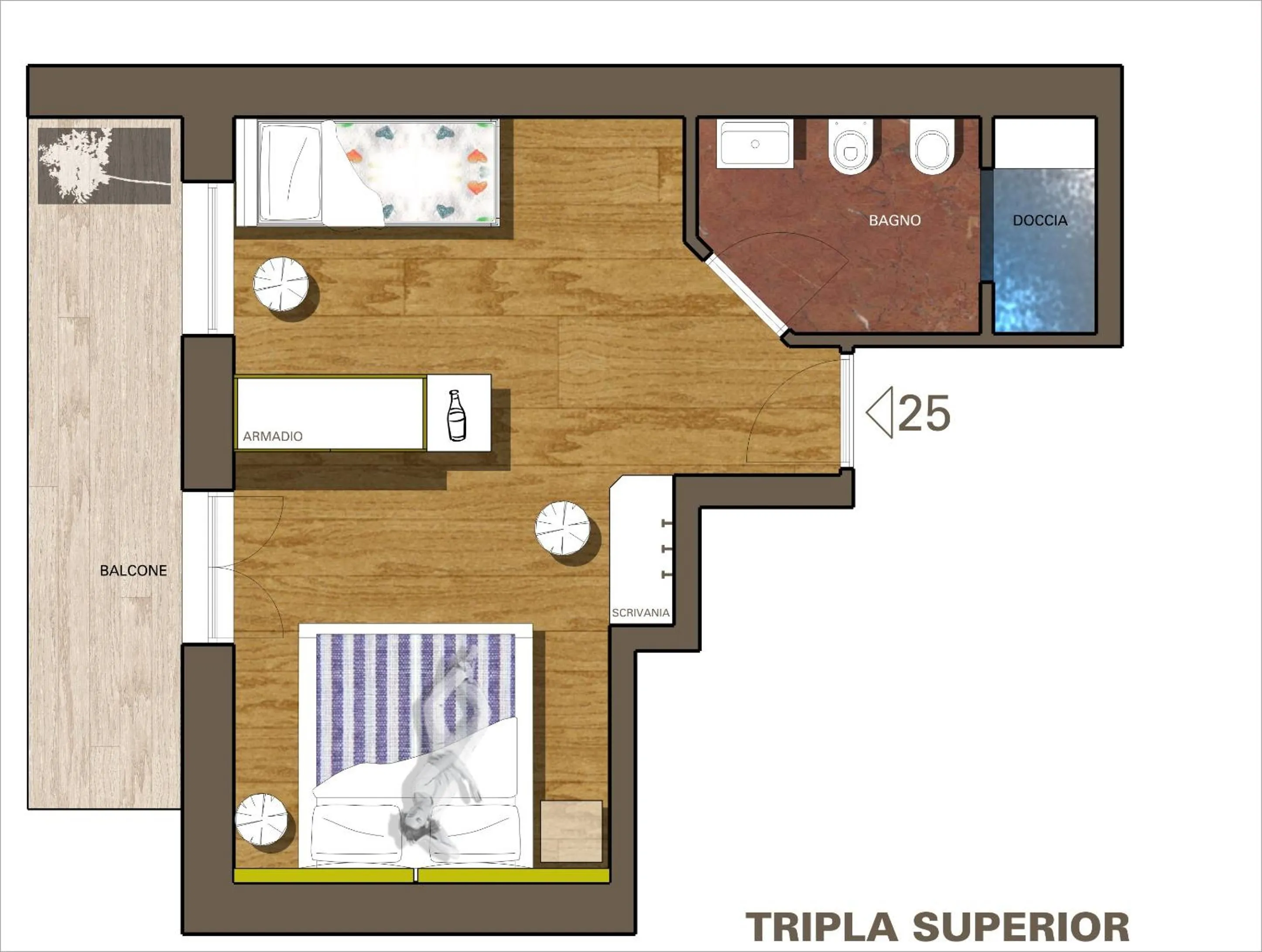 Floor plan in Hotel Zirmes