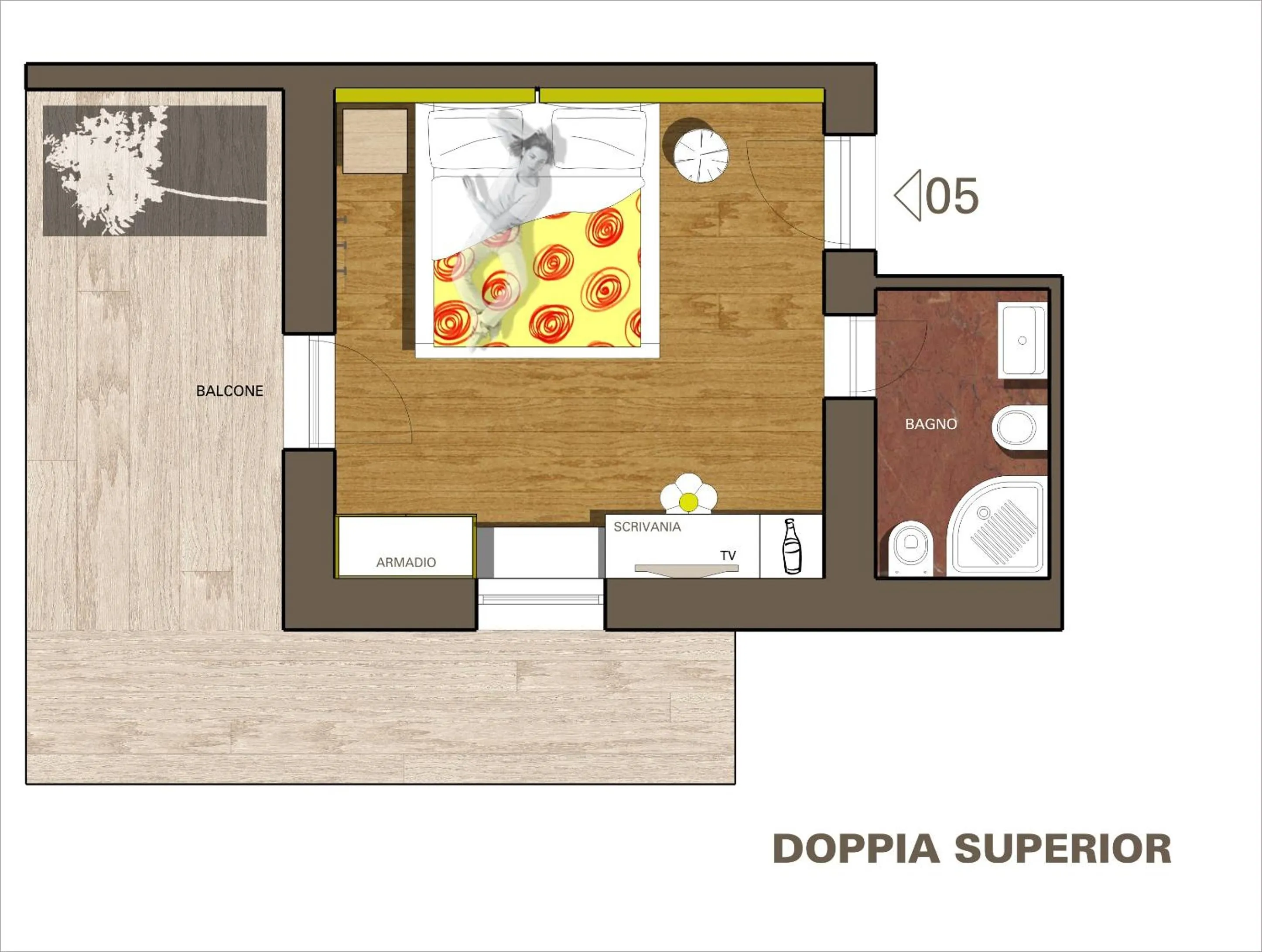 Floor plan in Hotel Zirmes