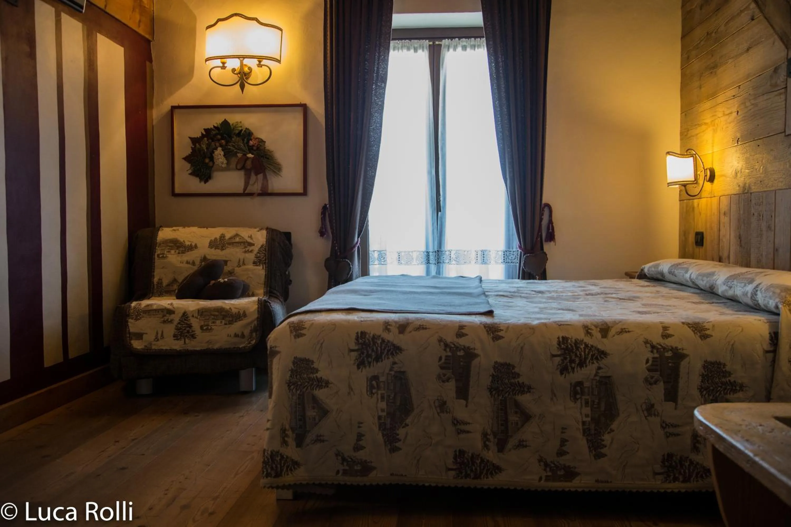 Balcony/Terrace, Bed in Hotel Della Nouva