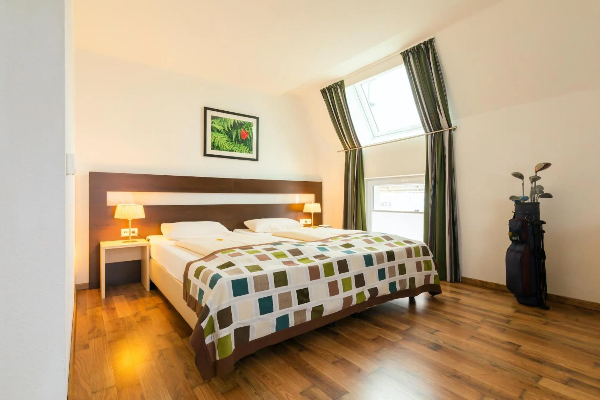 Bed in Hotel im Kornspeicher