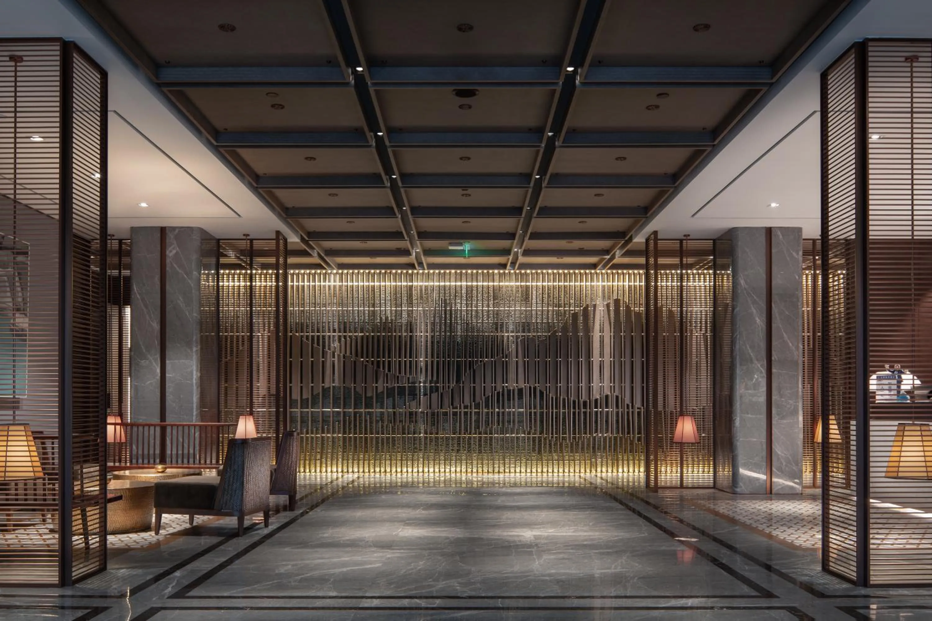 Living room in Leshan Ramada Hotel