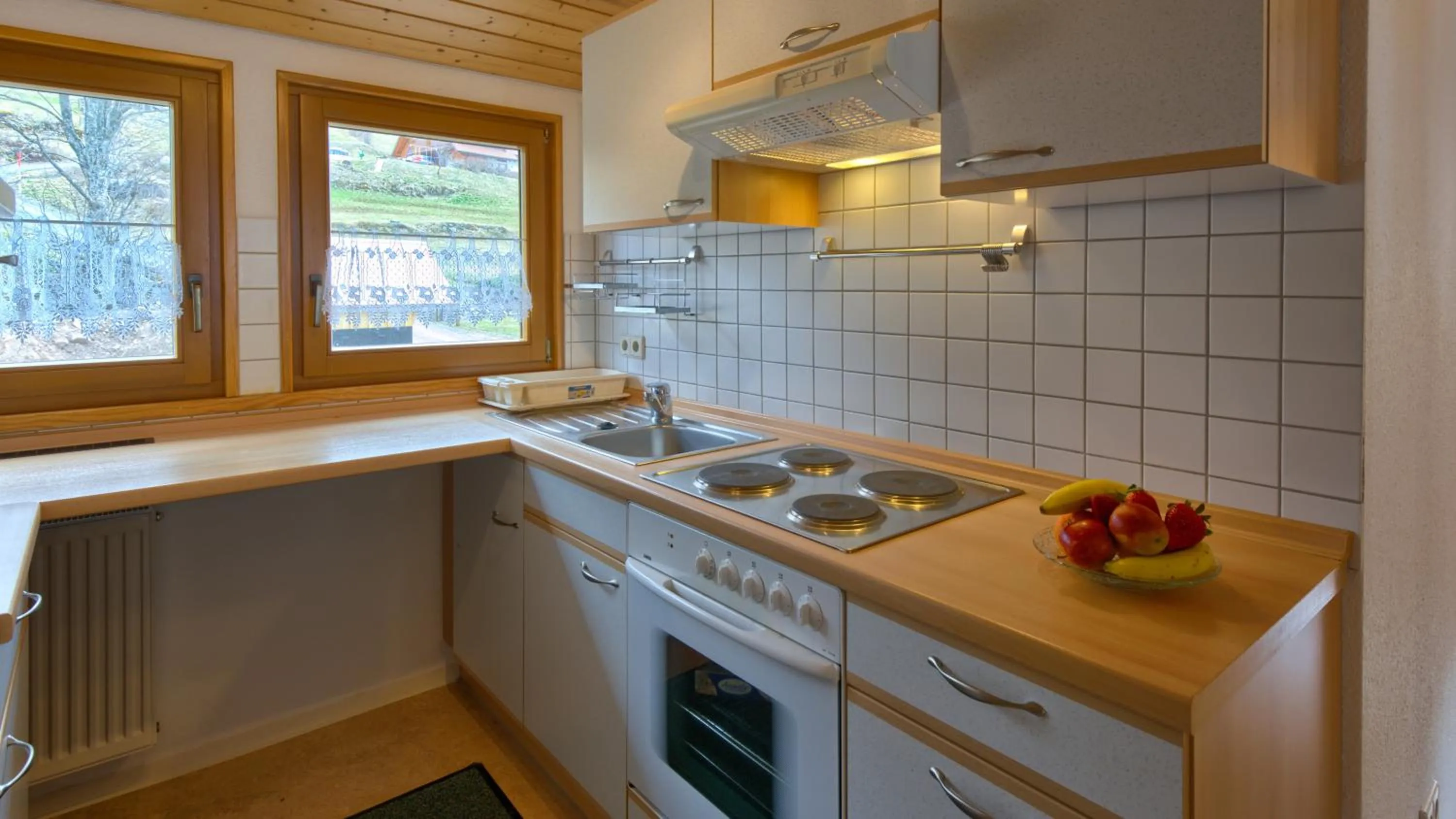 Kitchen or kitchenette in Schwarzwald-Hotel Kraeutle