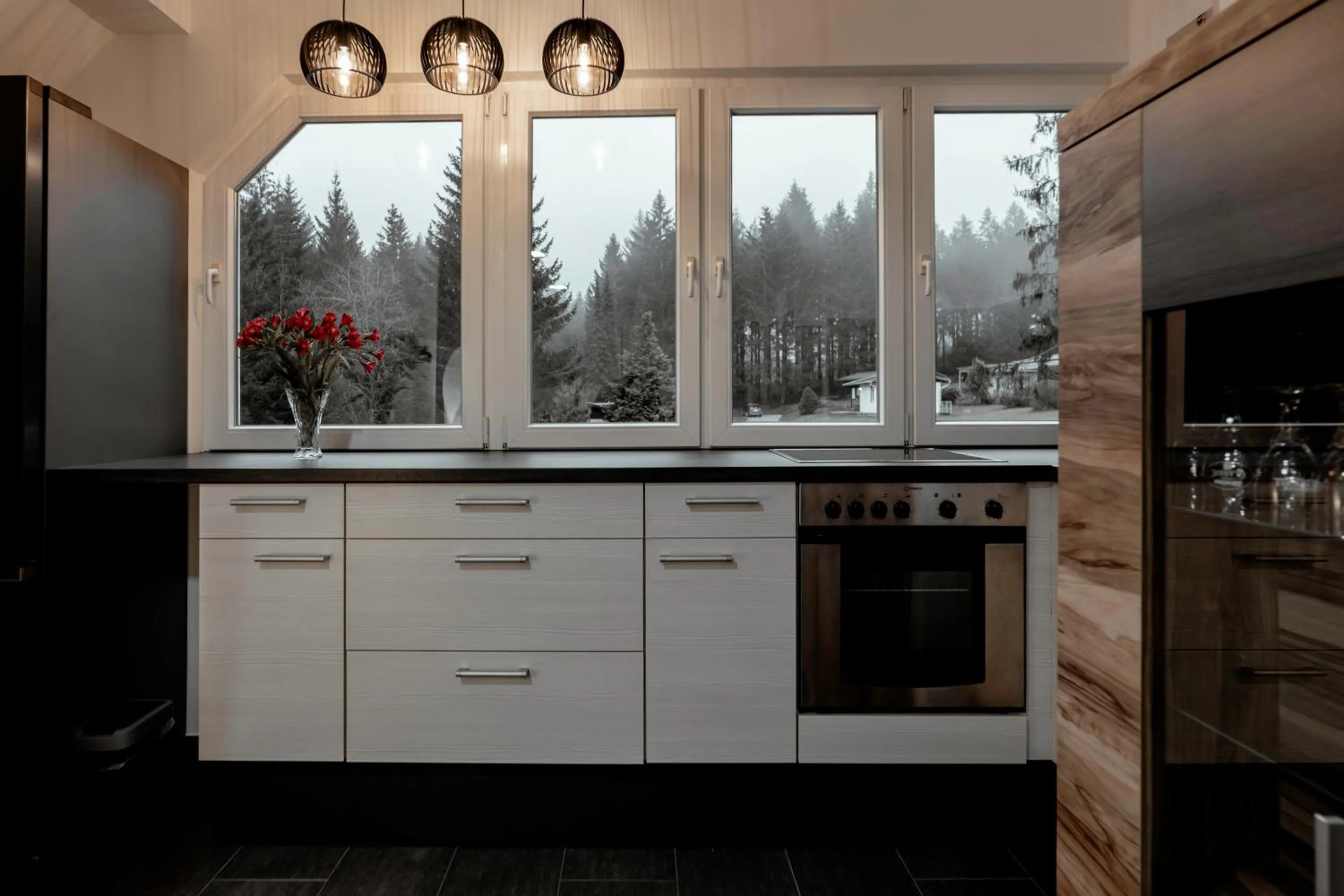 Kitchen or kitchenette in Waldhotel Rennsteighöhe