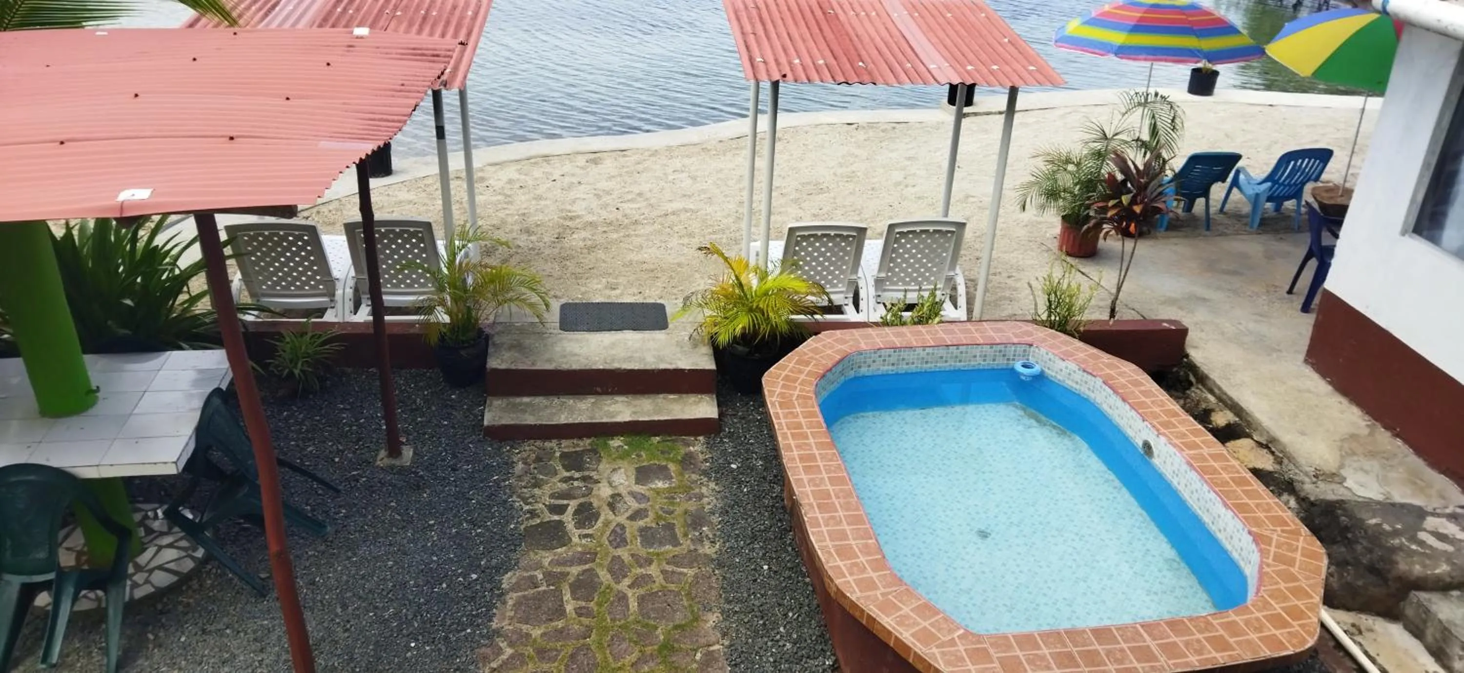 Patio in Ofiuras Hostal