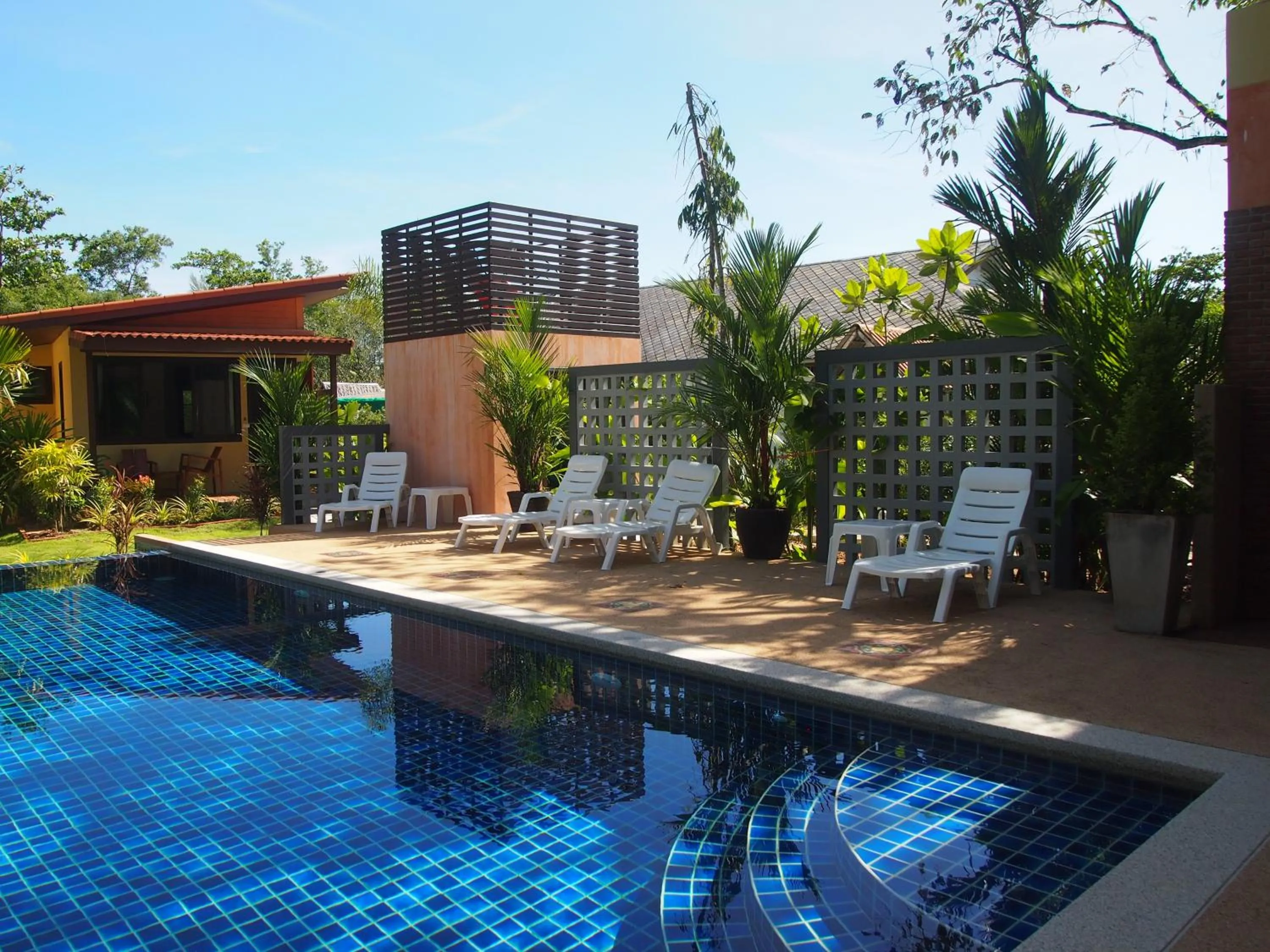 Swimming pool in AT Bangsak Resort