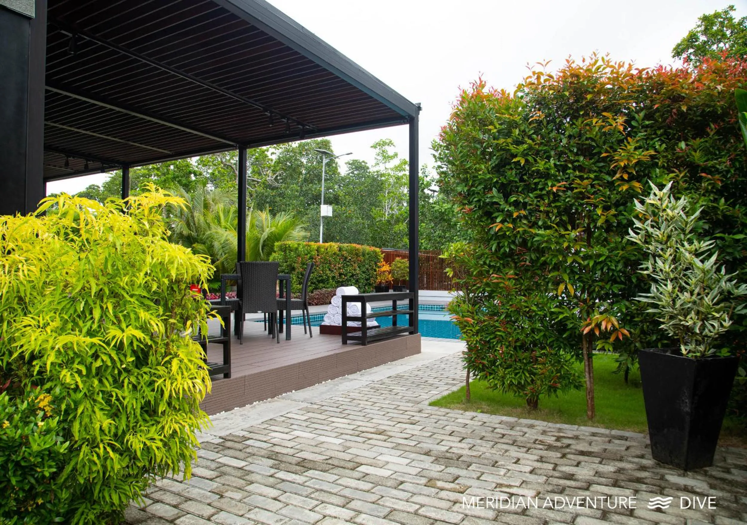 Patio in Meridian Adventure Marina Club & Resort