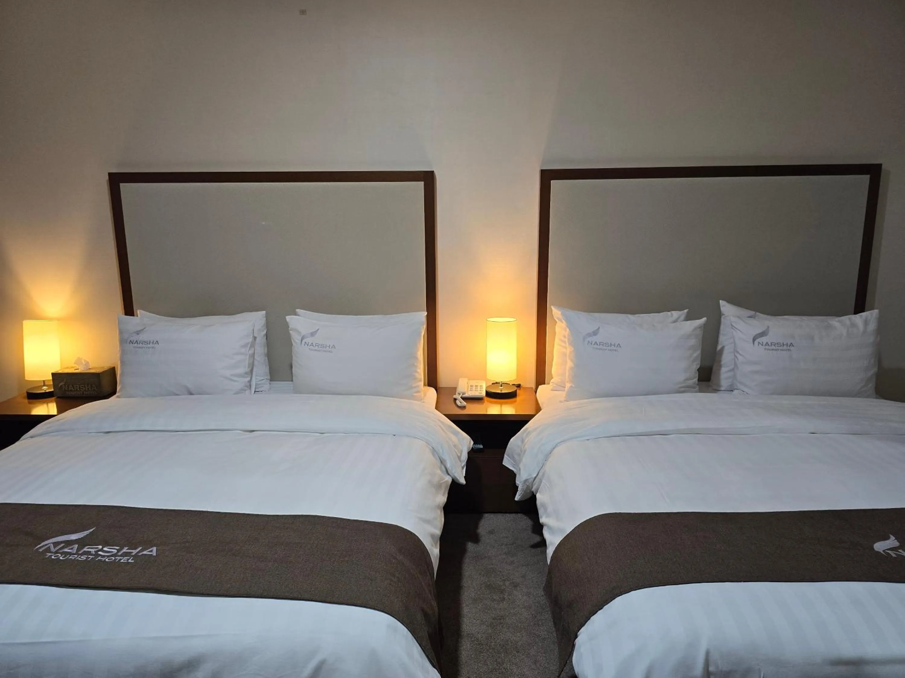 Bed in Yeosu Narsha Hotel