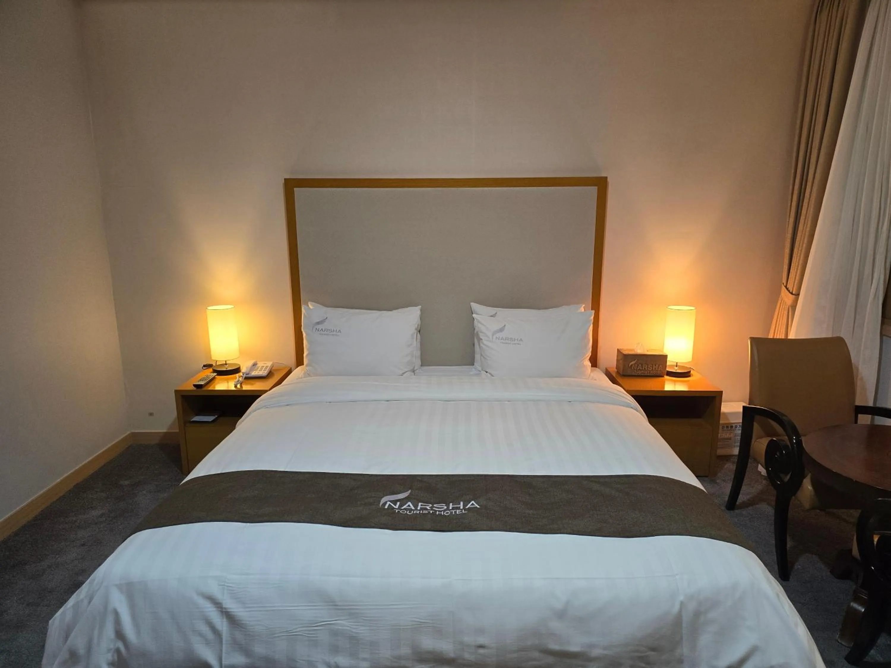 Bed in Yeosu Narsha Hotel