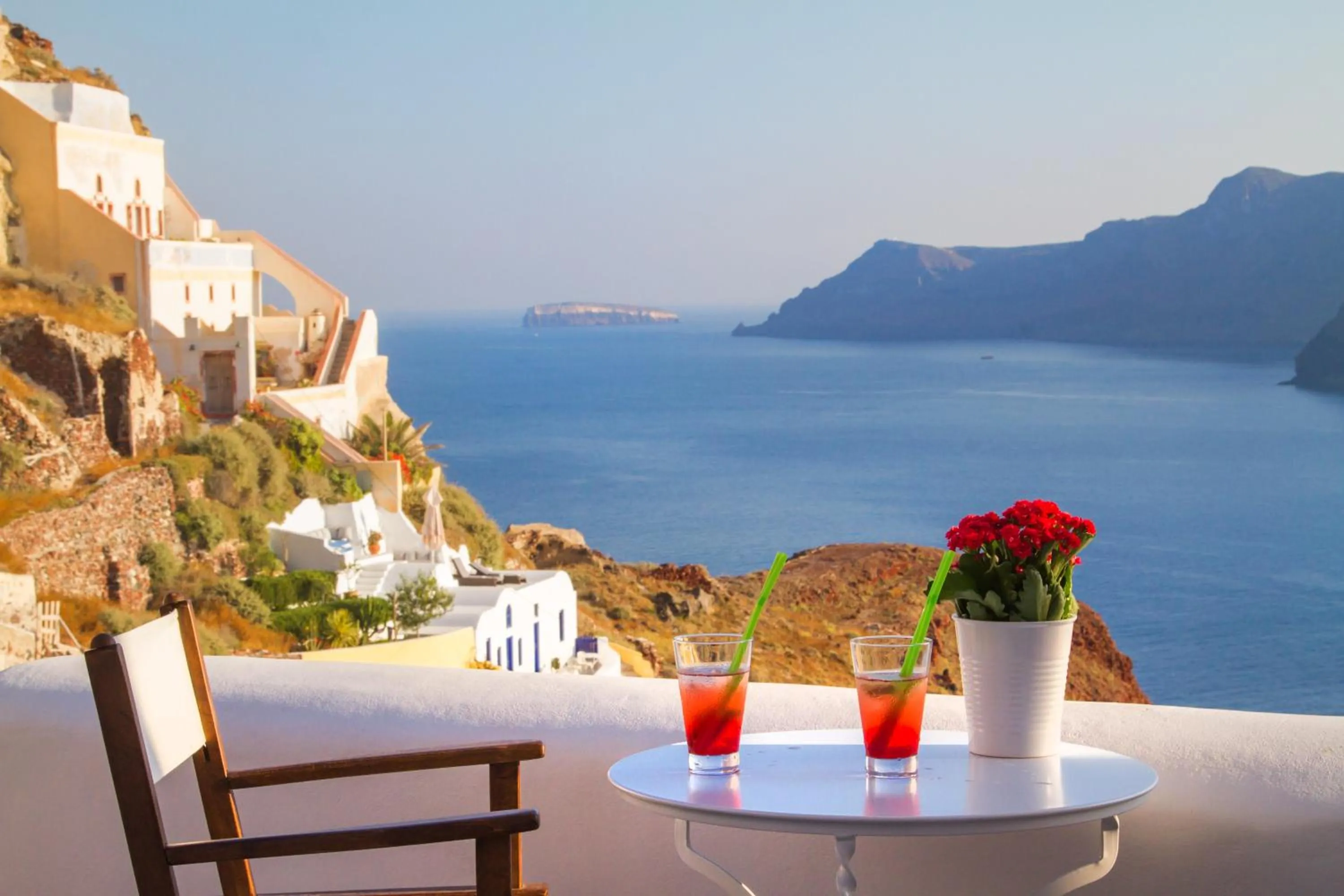 Balcony/Terrace in Oia Mare Villas