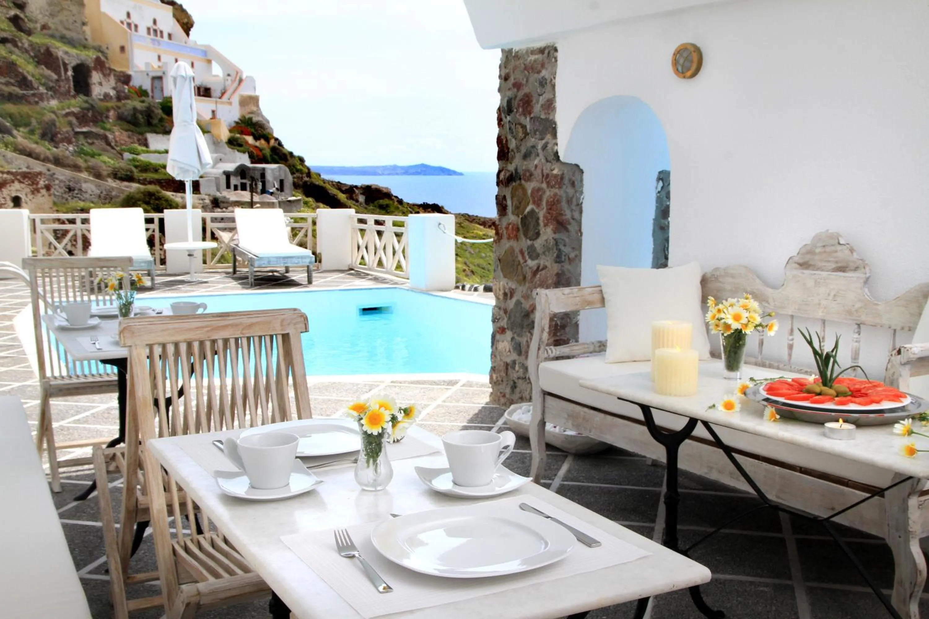 Restaurant/places to eat in Oia Mare Villas