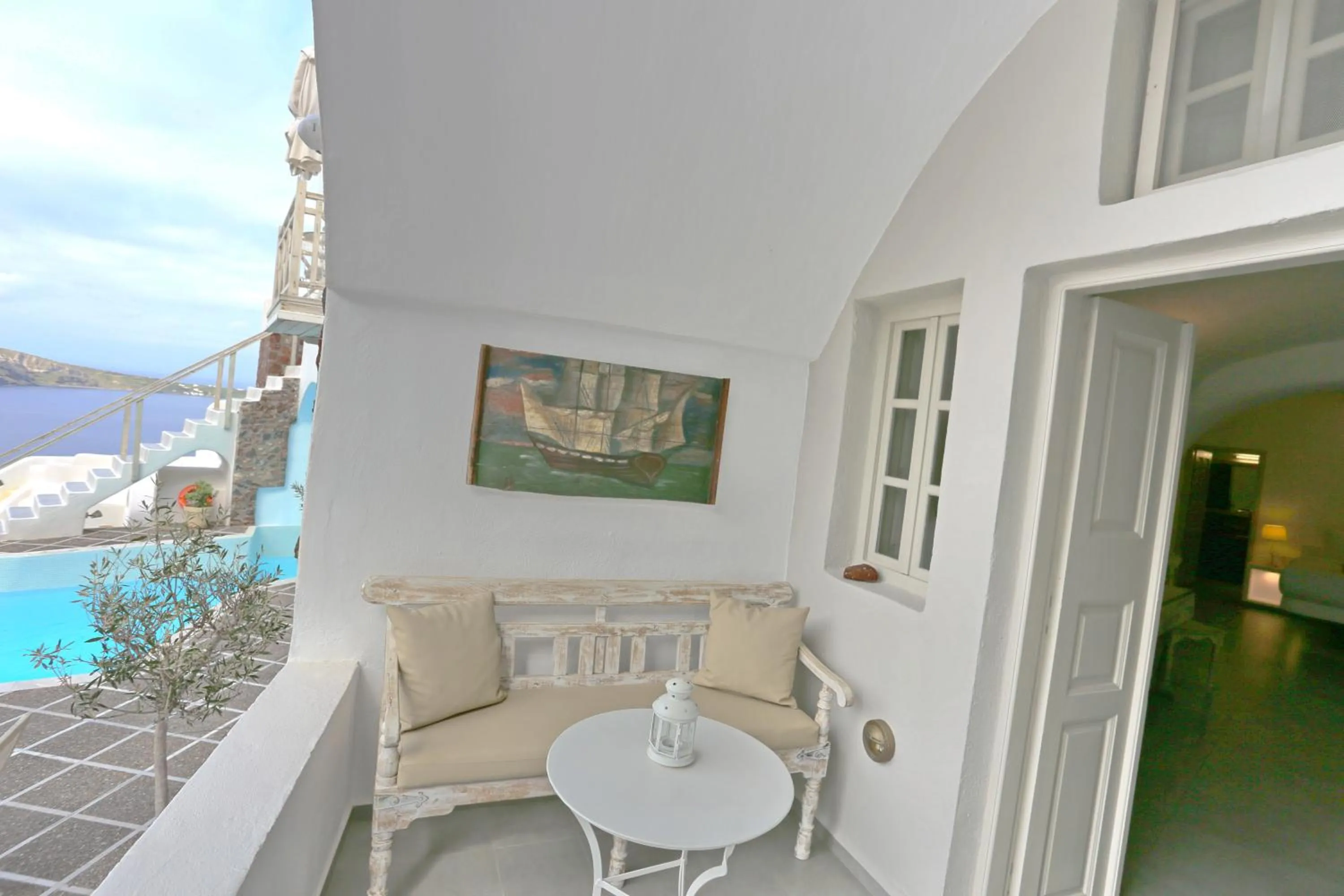 Balcony/Terrace in Oia Mare Villas