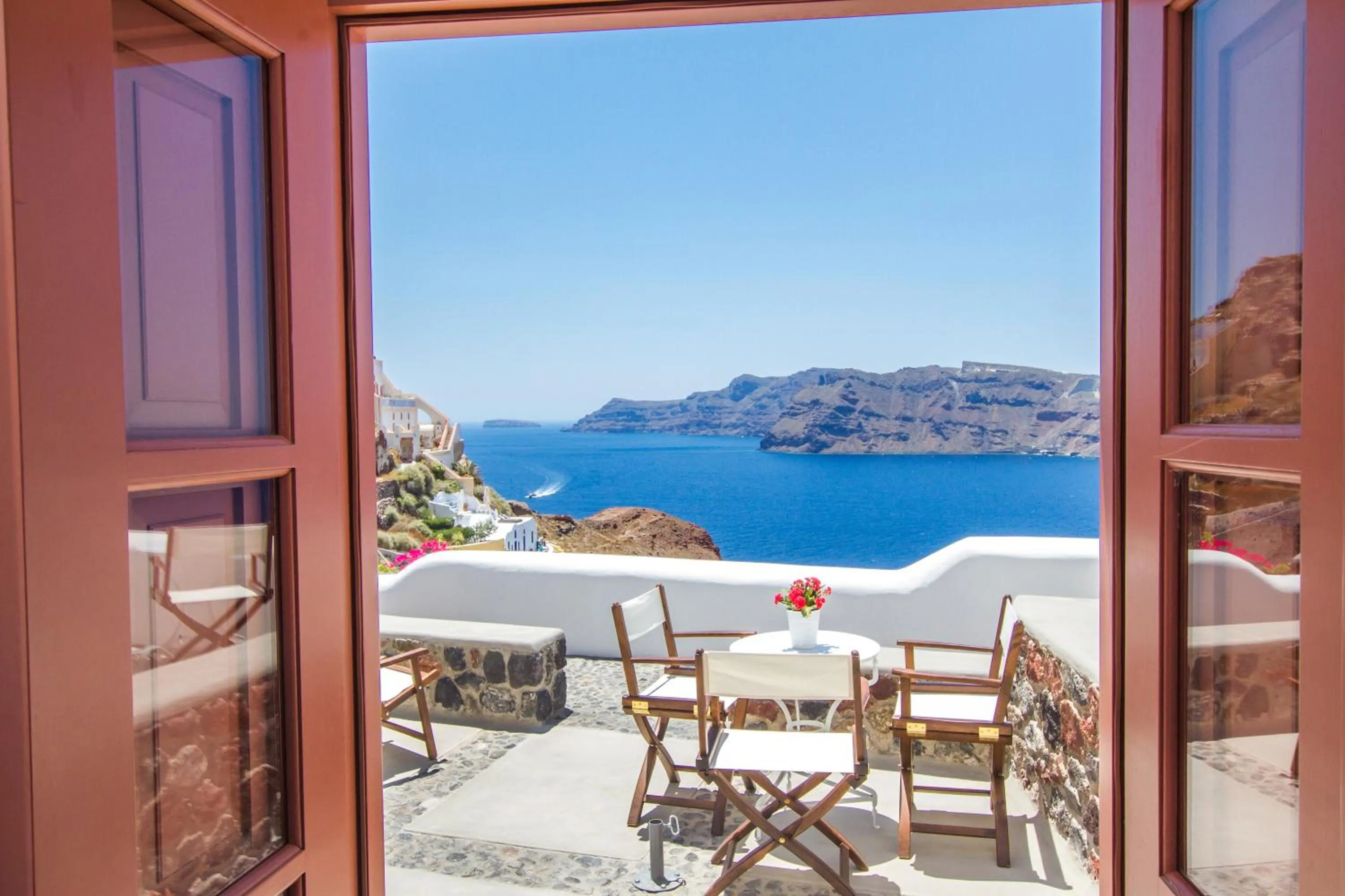 Balcony/Terrace in Oia Mare Villas