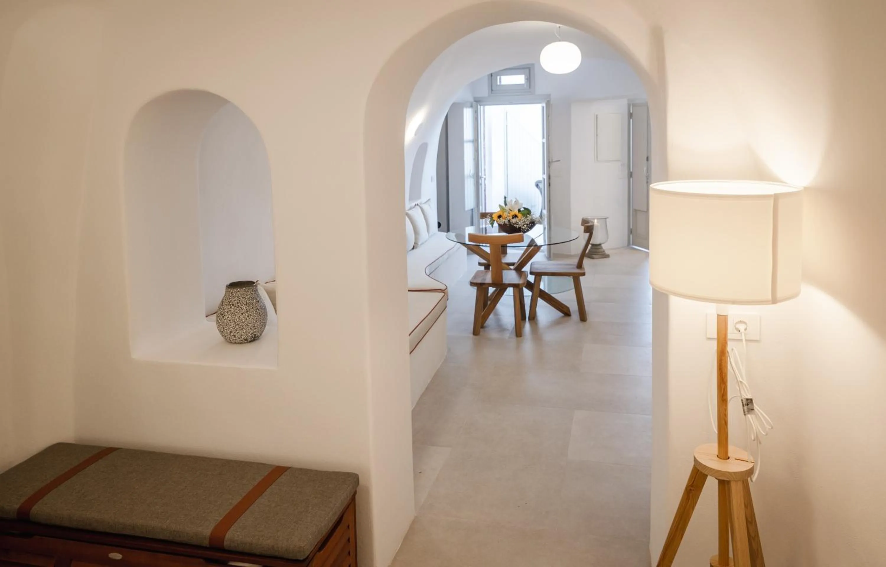 Seating area in Oia Mare Villas