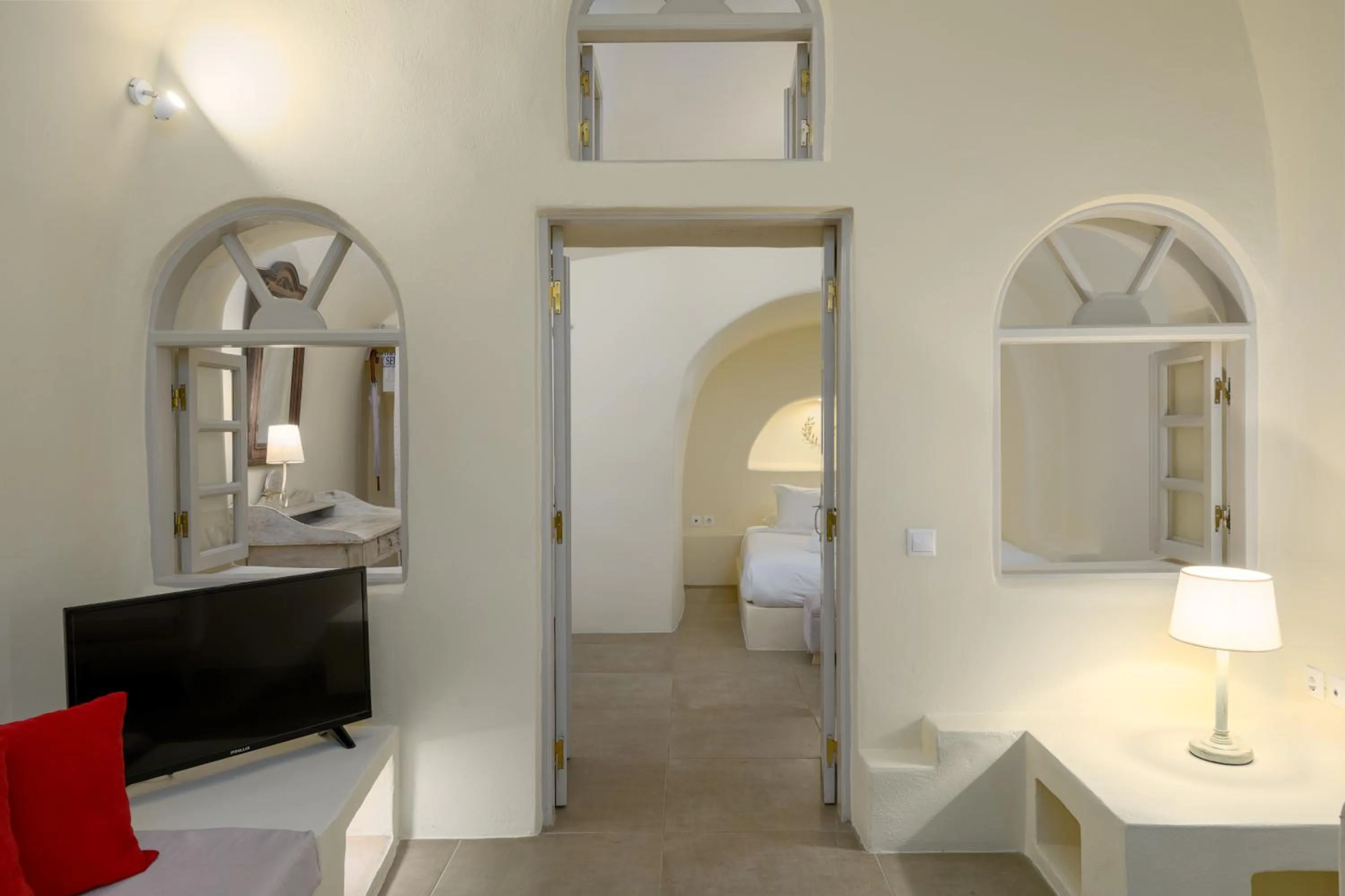 View (from property/room), Bed in Oia Mare Villas