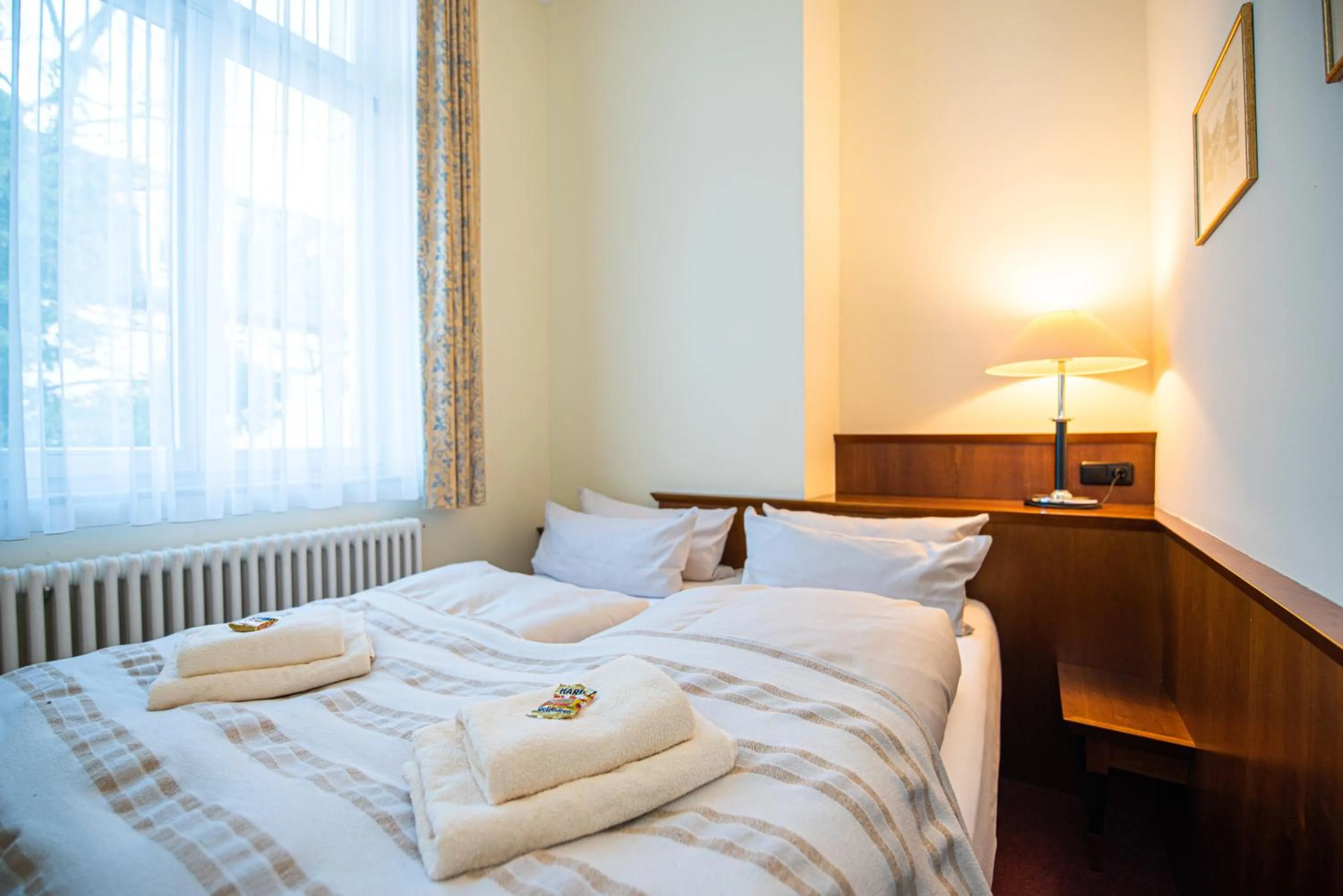 Bed in Aparthotel Seeschlösschen