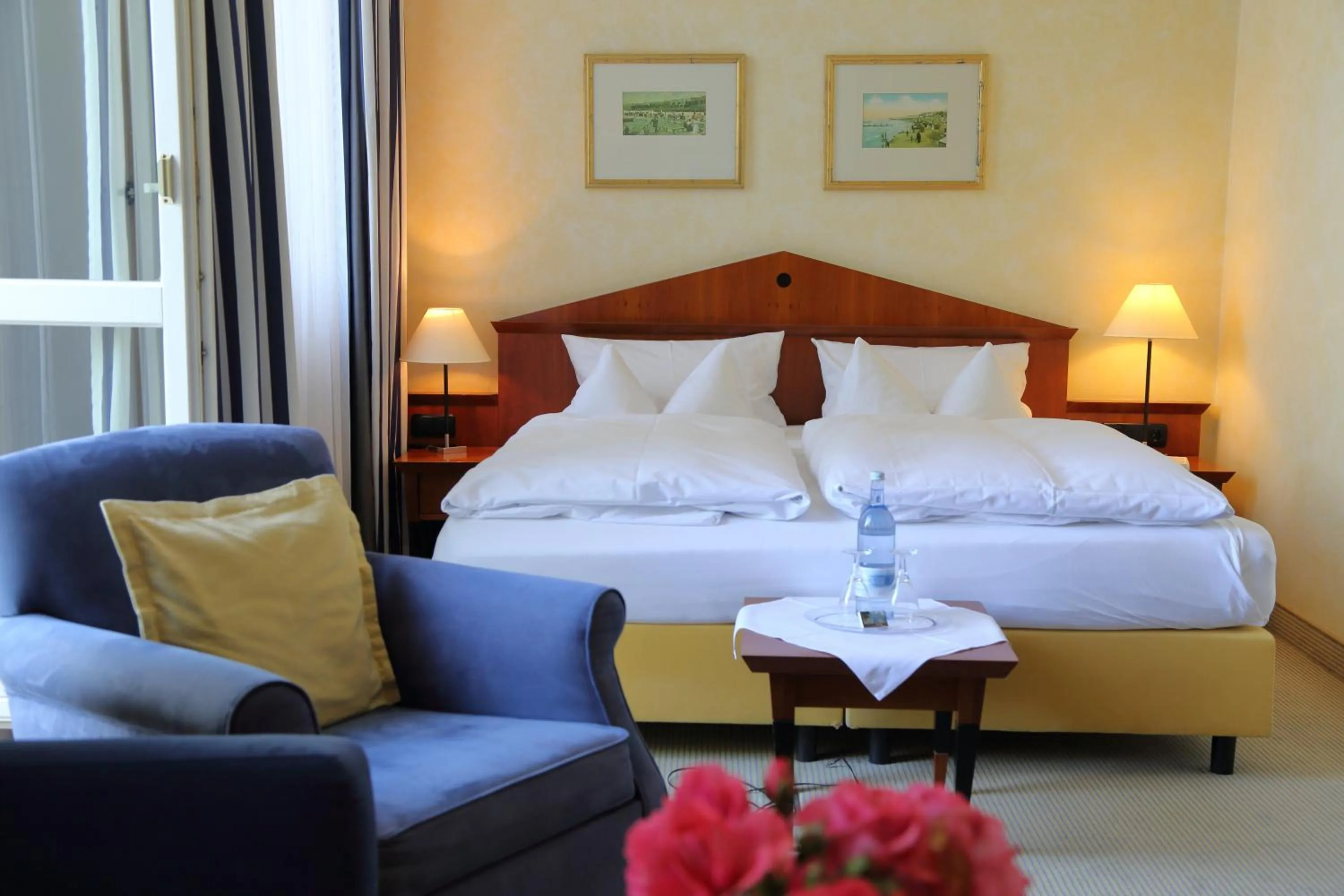 Bed in Aparthotel Seeschlösschen