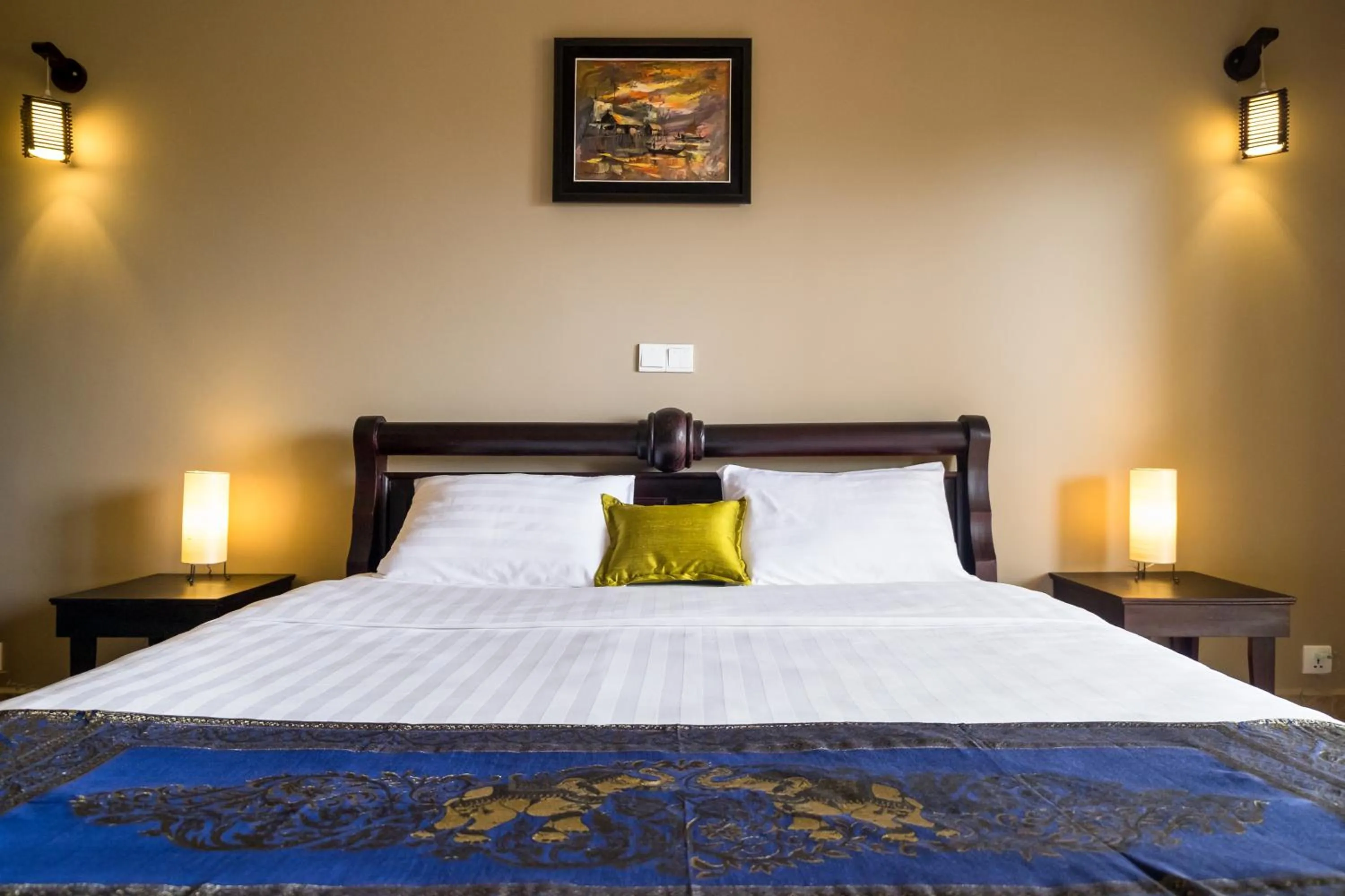 Bed in Riviera Hotel & Resort Kep