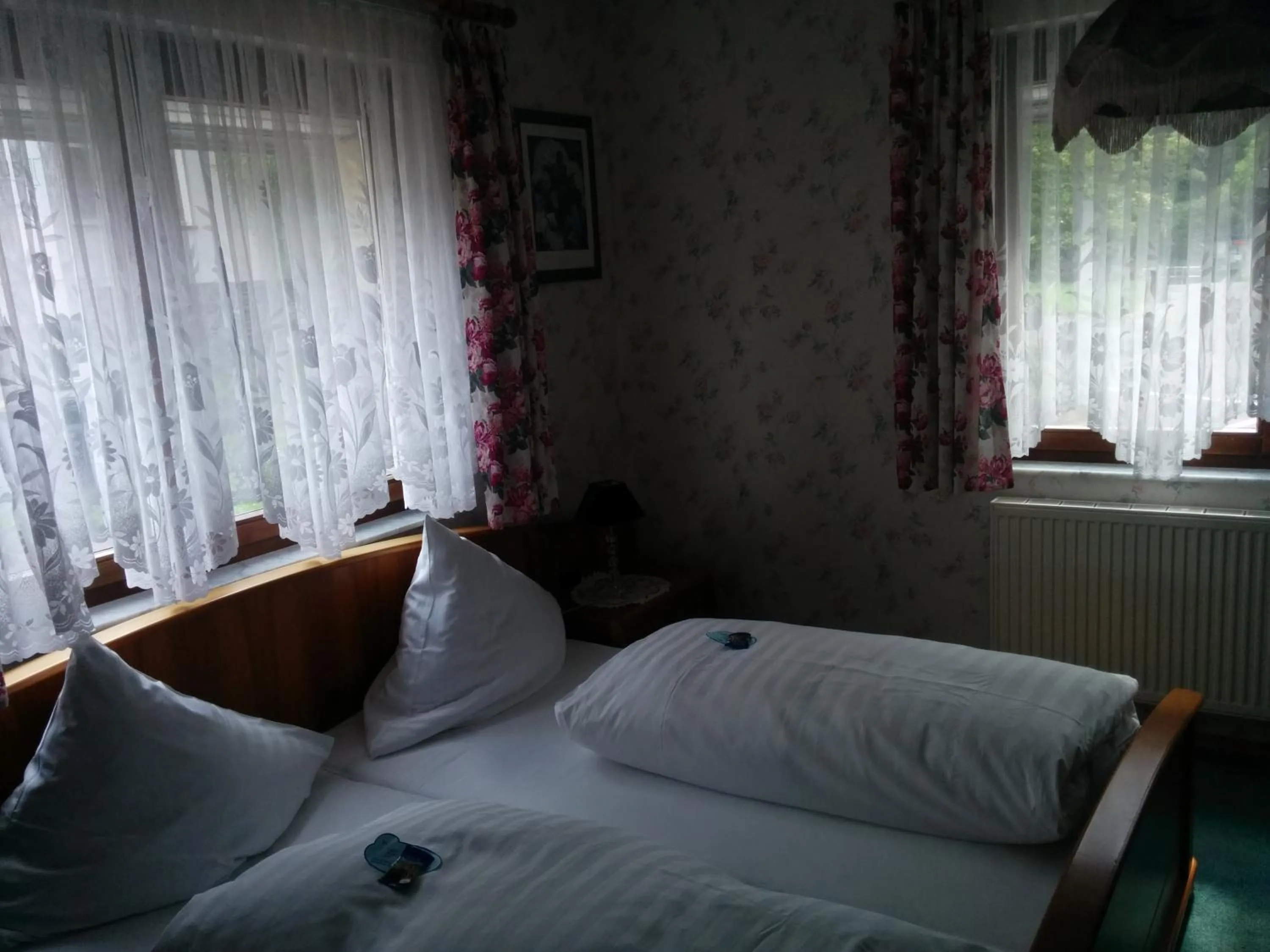 Bed in Hotel Seemöwe