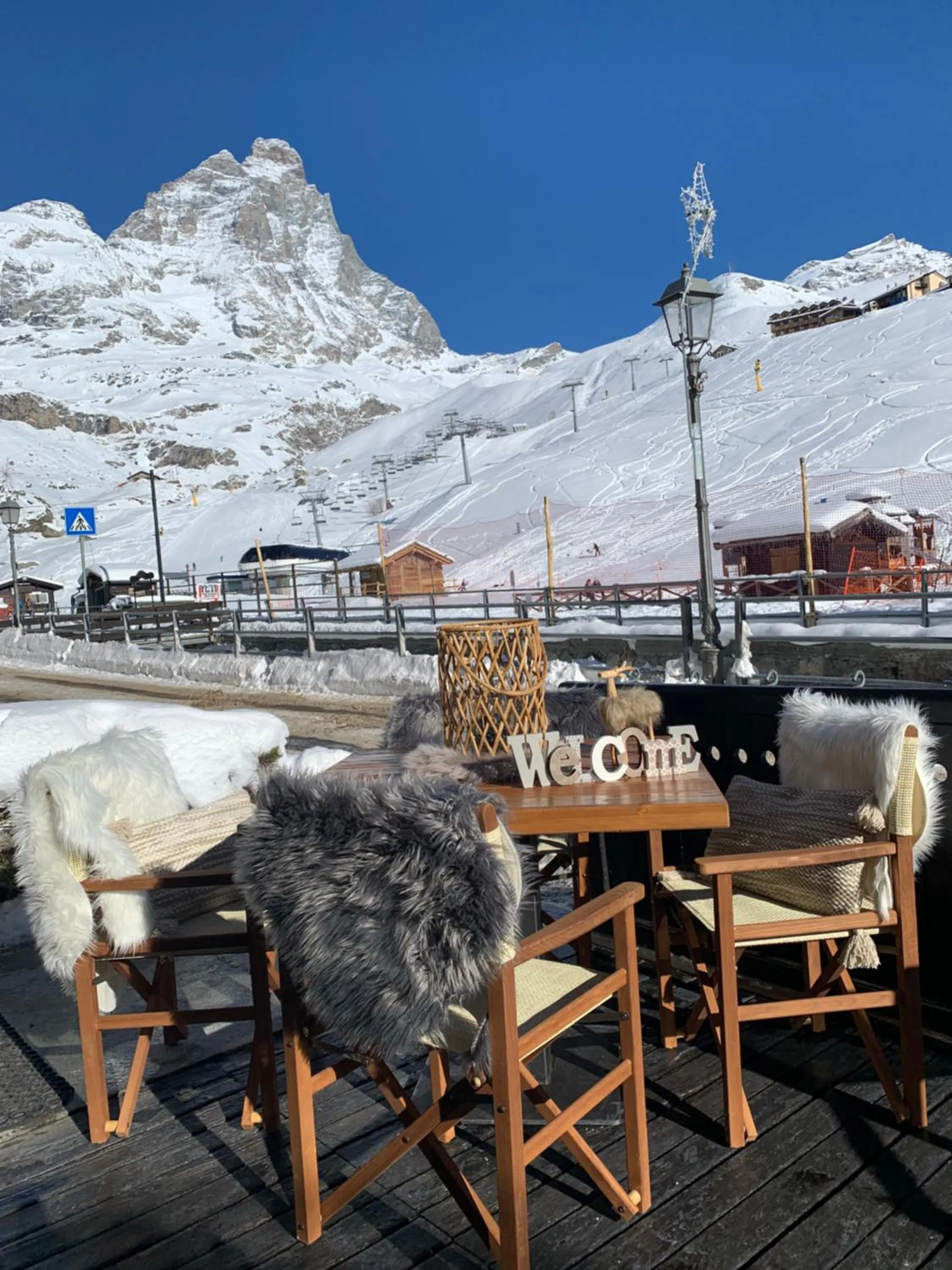 Mountain view in Chalet Hotel Dragon