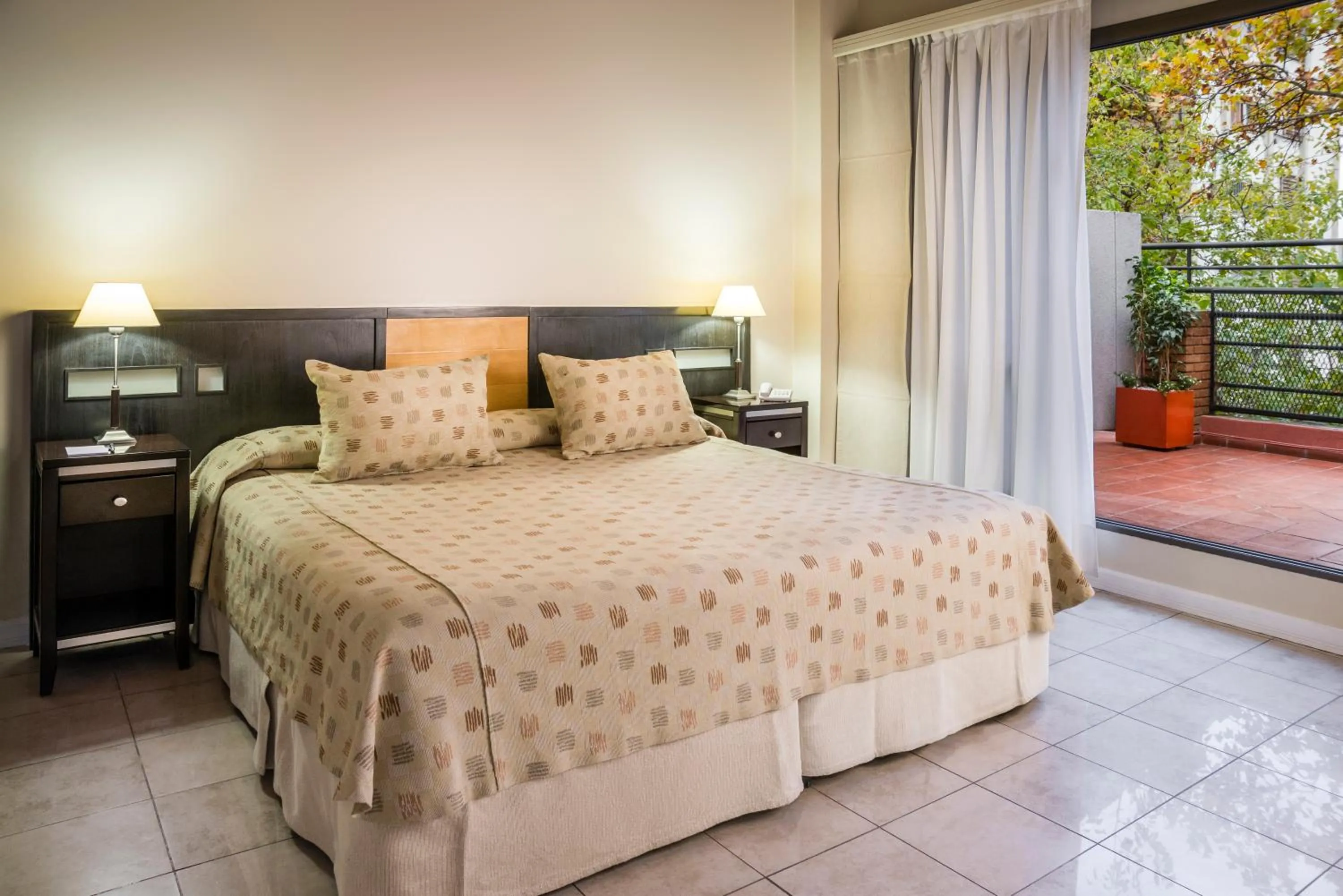 Food and drinks, Bed in Montañas Azules Apart Hotel