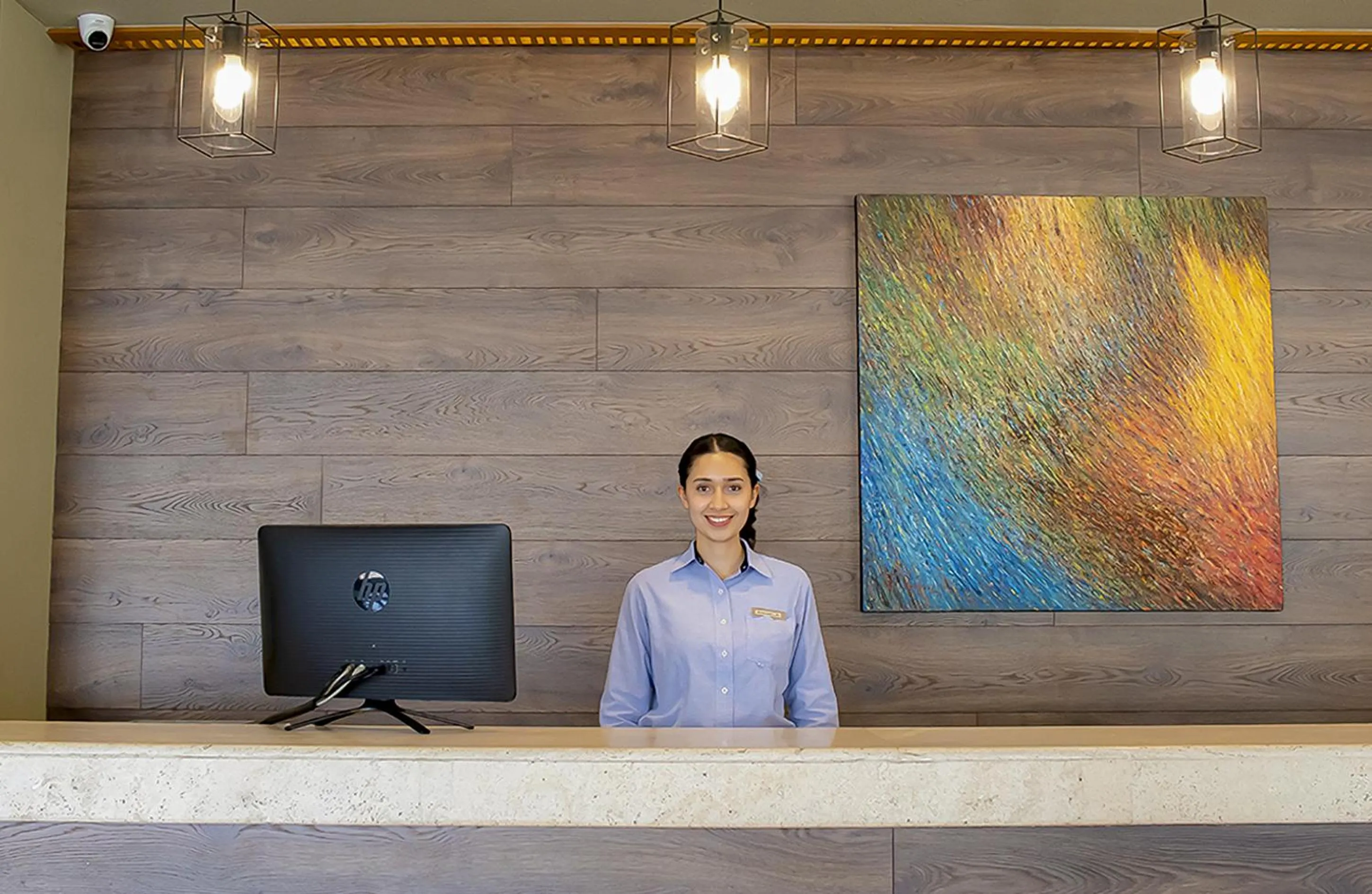 Lobby or reception in Hotel Turotel Morelia