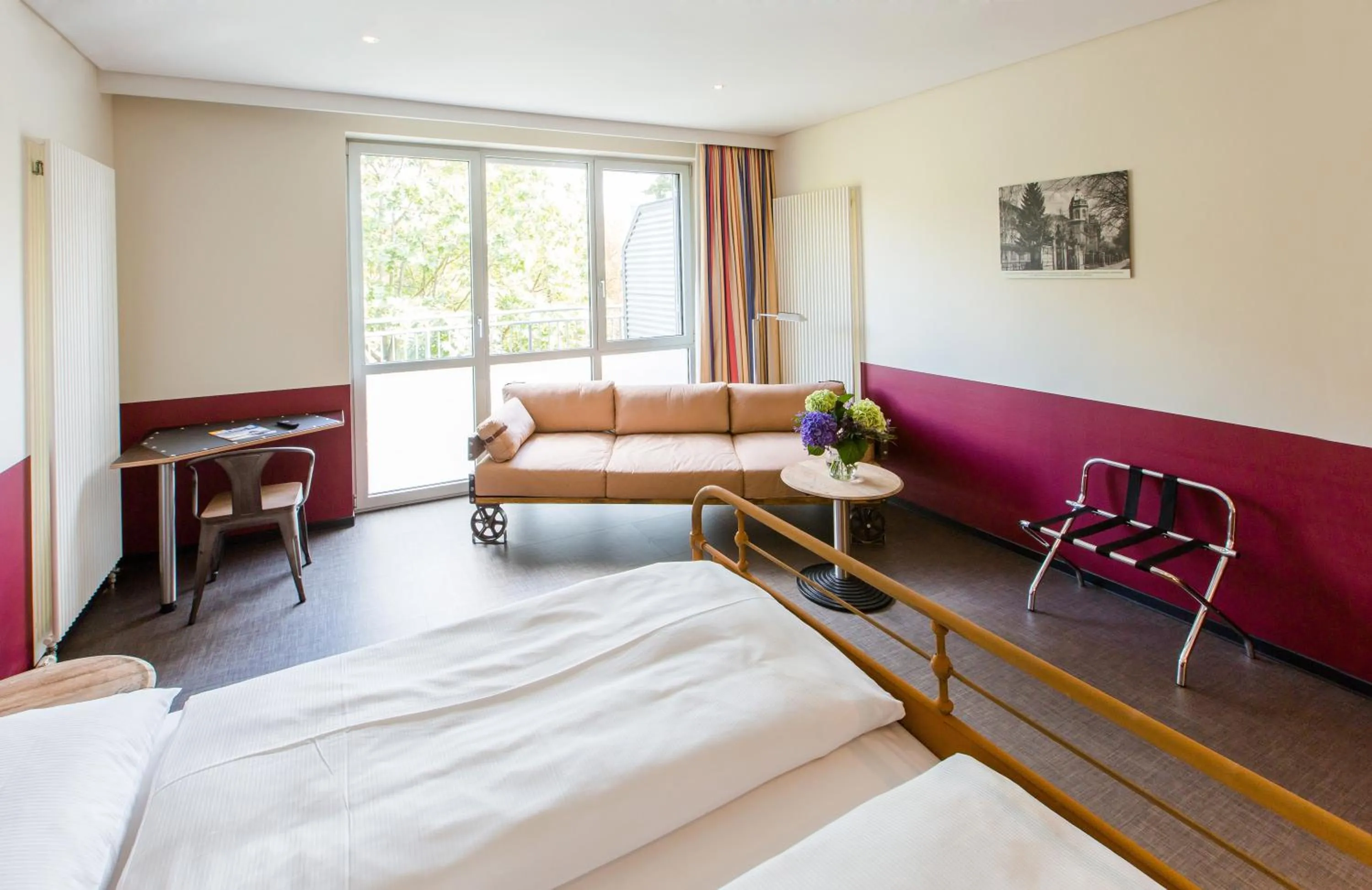Seating area, Bed in Aparion Apartments Berlin