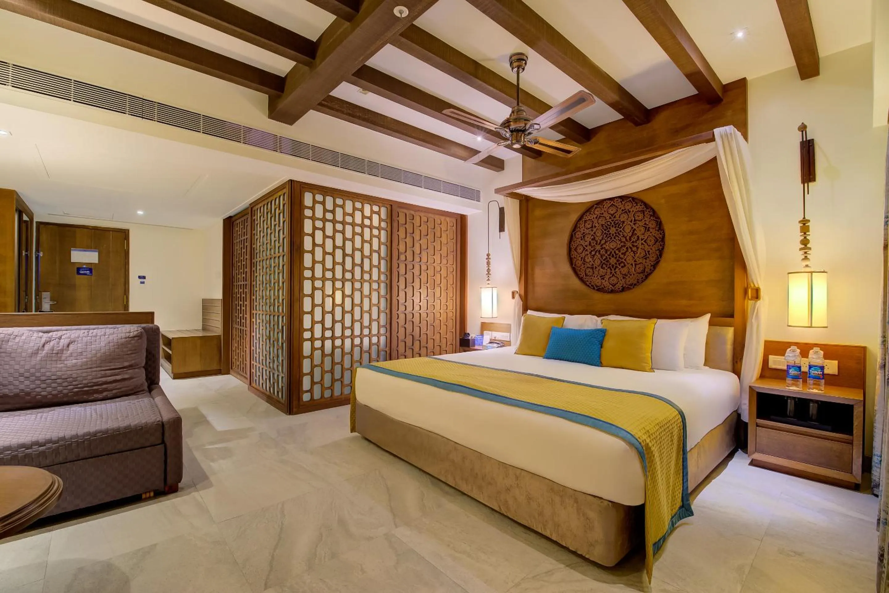 Photo of the whole room, Bed in Radisson Blu Resort Temple Bay Mamallapuram