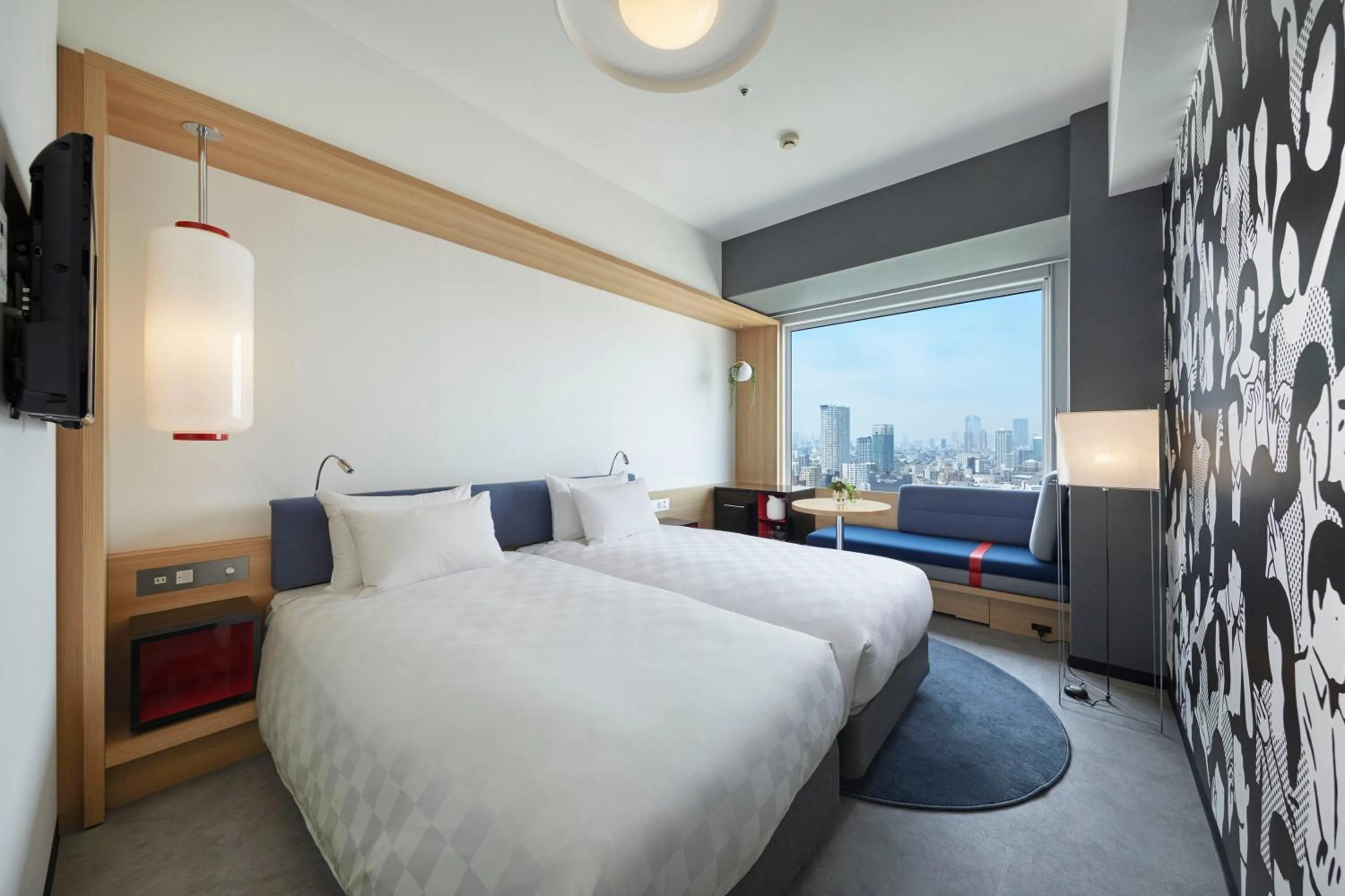 Photo of the whole room, Bed in Shinagawa Prince Hotel