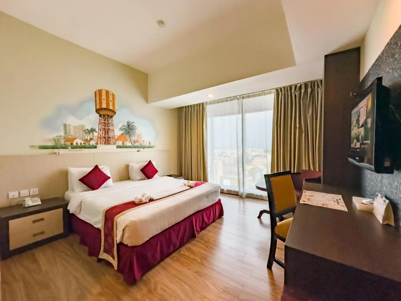 Bed in Hermes Palace Hotel Medan