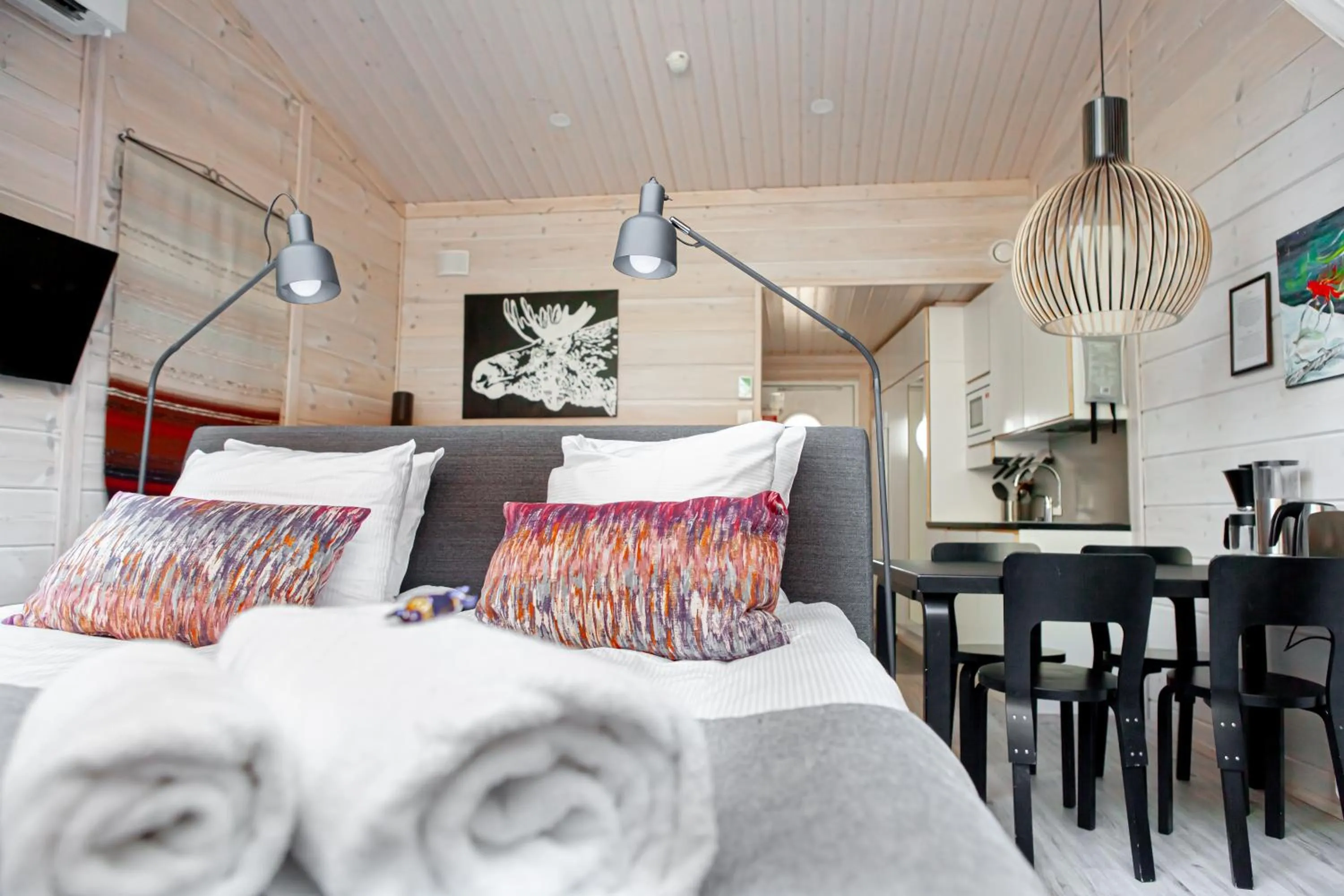 Photo of the whole room, Bed in Pyhä Igloos