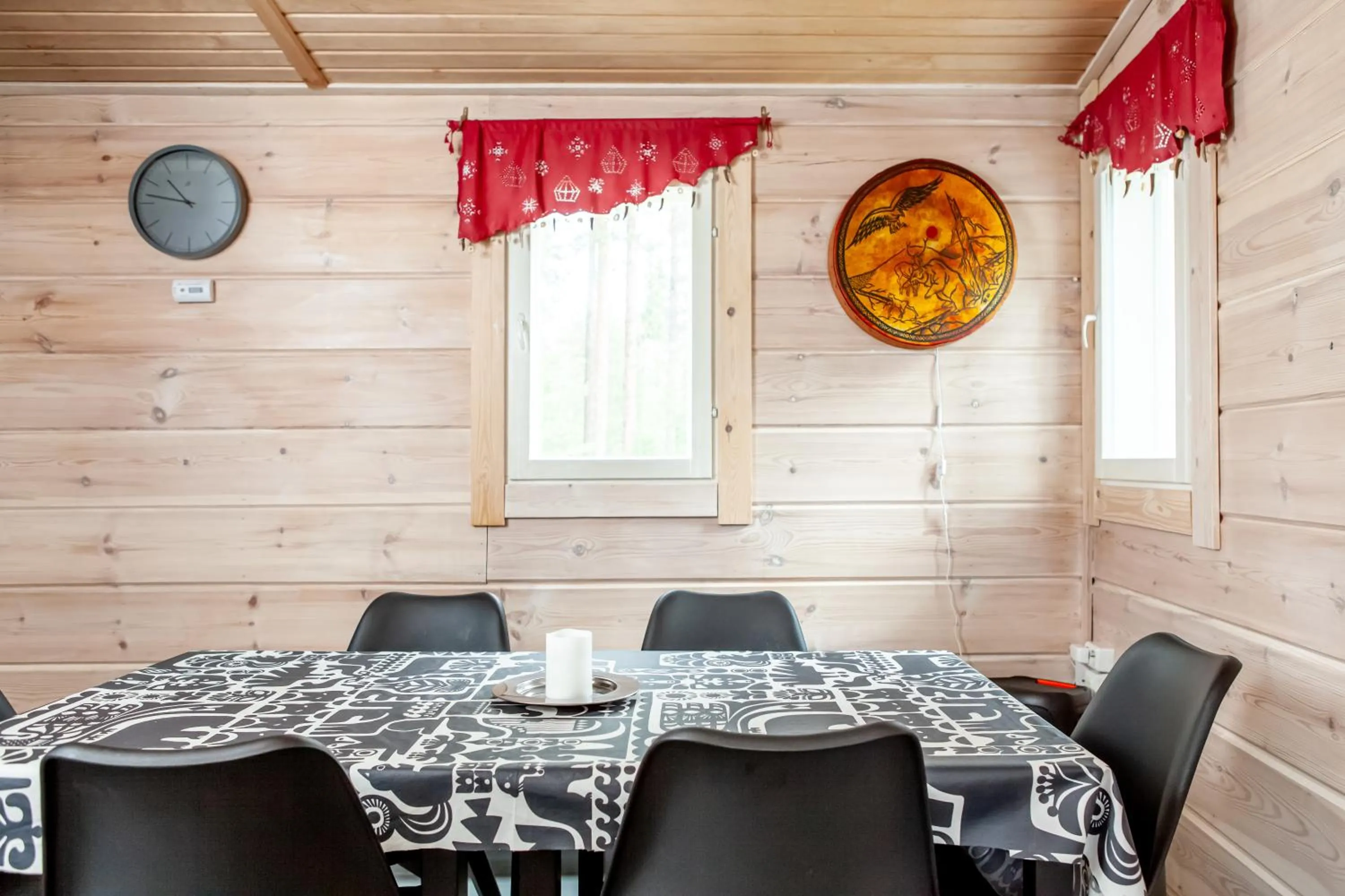 fireplace in Pyhä Igloos