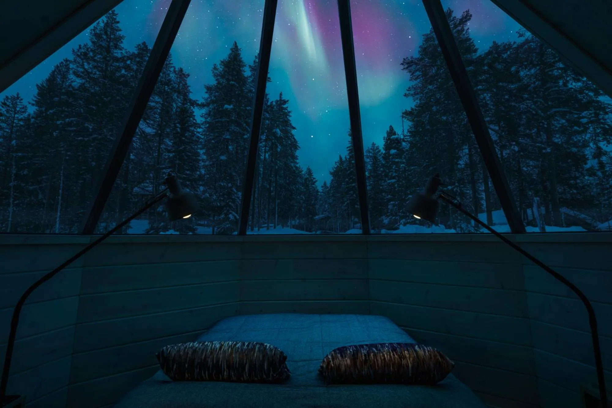 Garden view in Pyhä Igloos