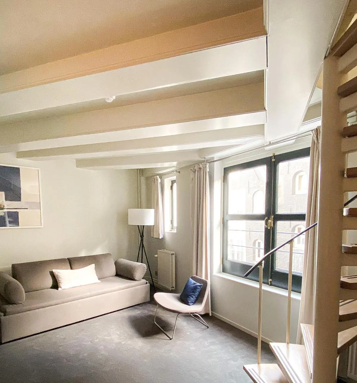 Living room, Bed in Hapimag Apartments Amsterdam