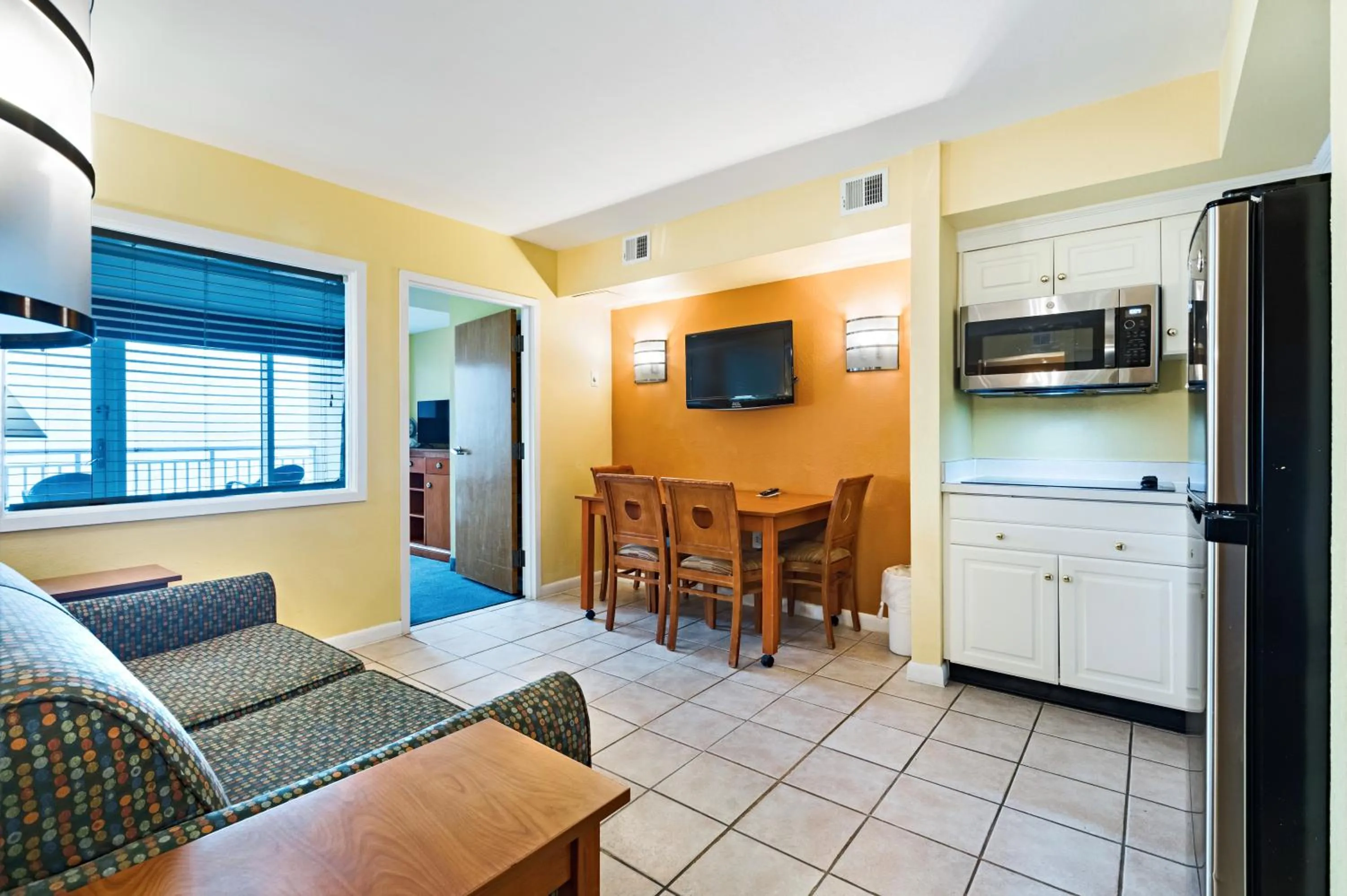 Kitchen or kitchenette in Ocean Sands Resort, Oceanfront, Virginia Beach by Vacatia