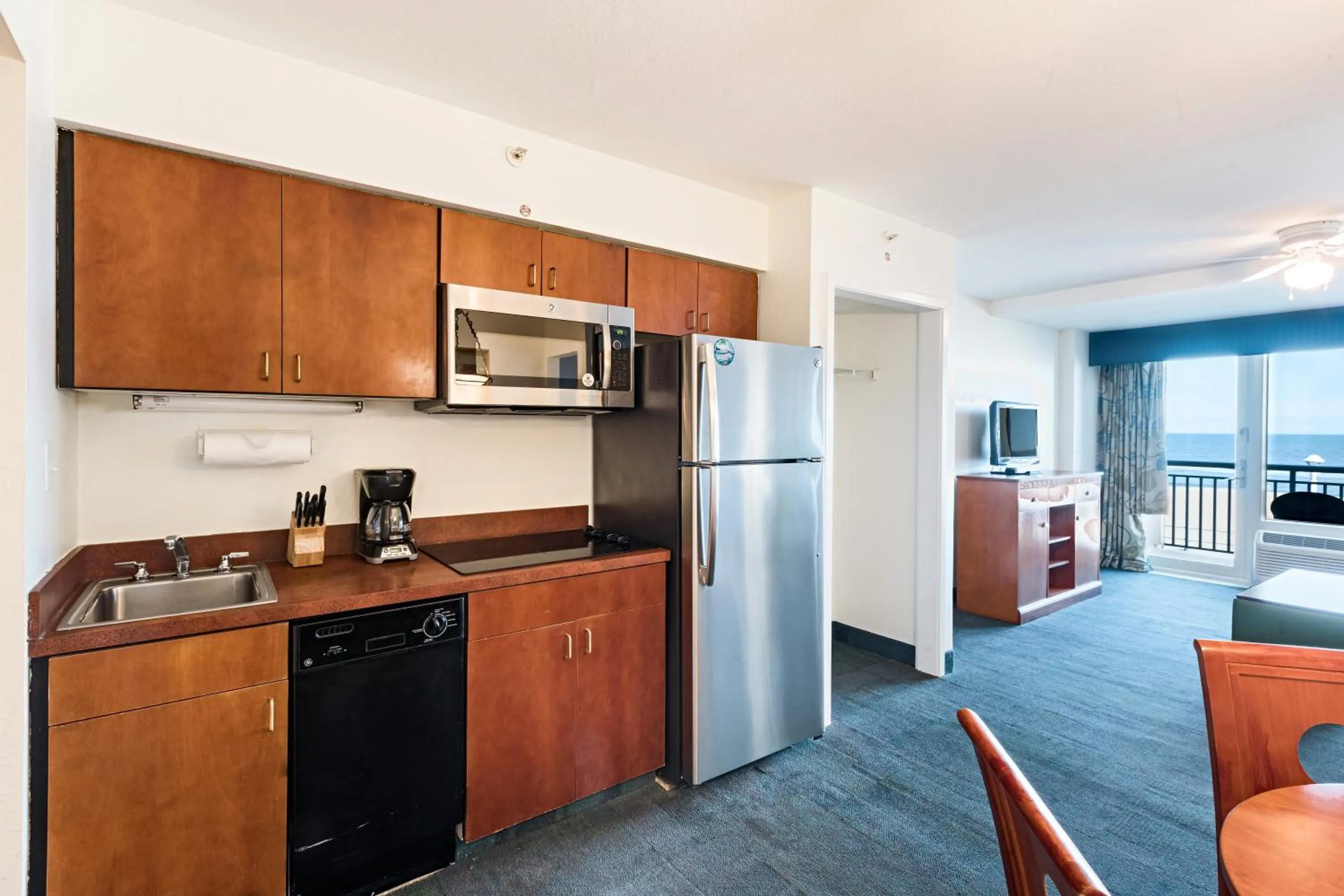 Kitchen or kitchenette in Ocean Sands Resort, Oceanfront, Virginia Beach by Vacatia