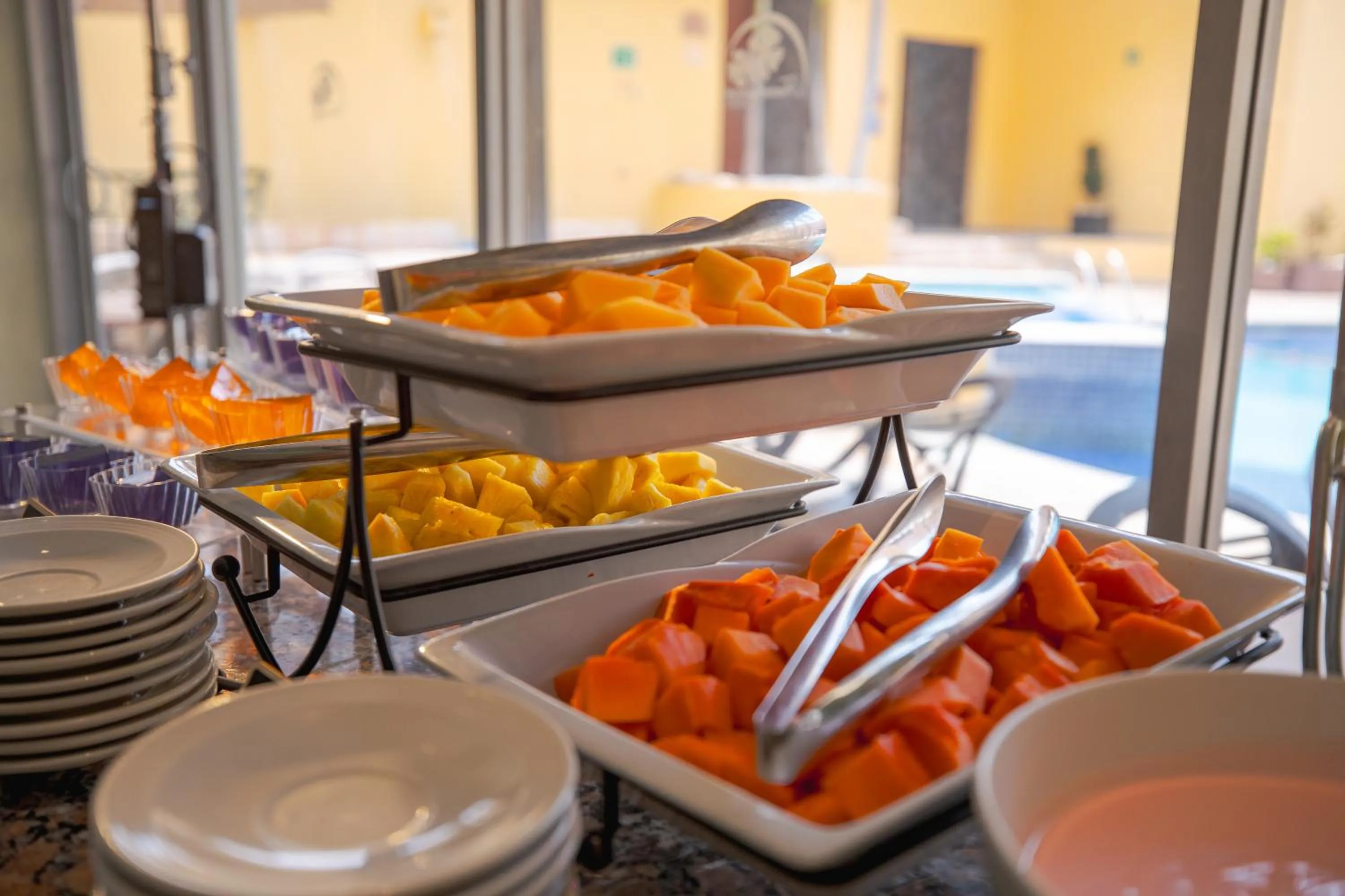 Buffet breakfast in Hotel Hostal de Cortés