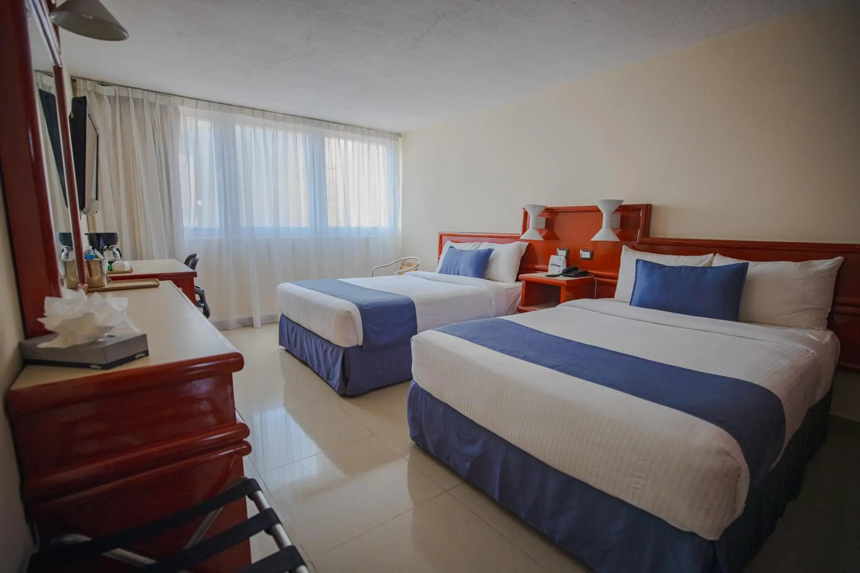 Double Room with Two Double Beds in Hotel Hostal de Cortés Double Room with Two Double Beds in Hotel Hostal de Cortés