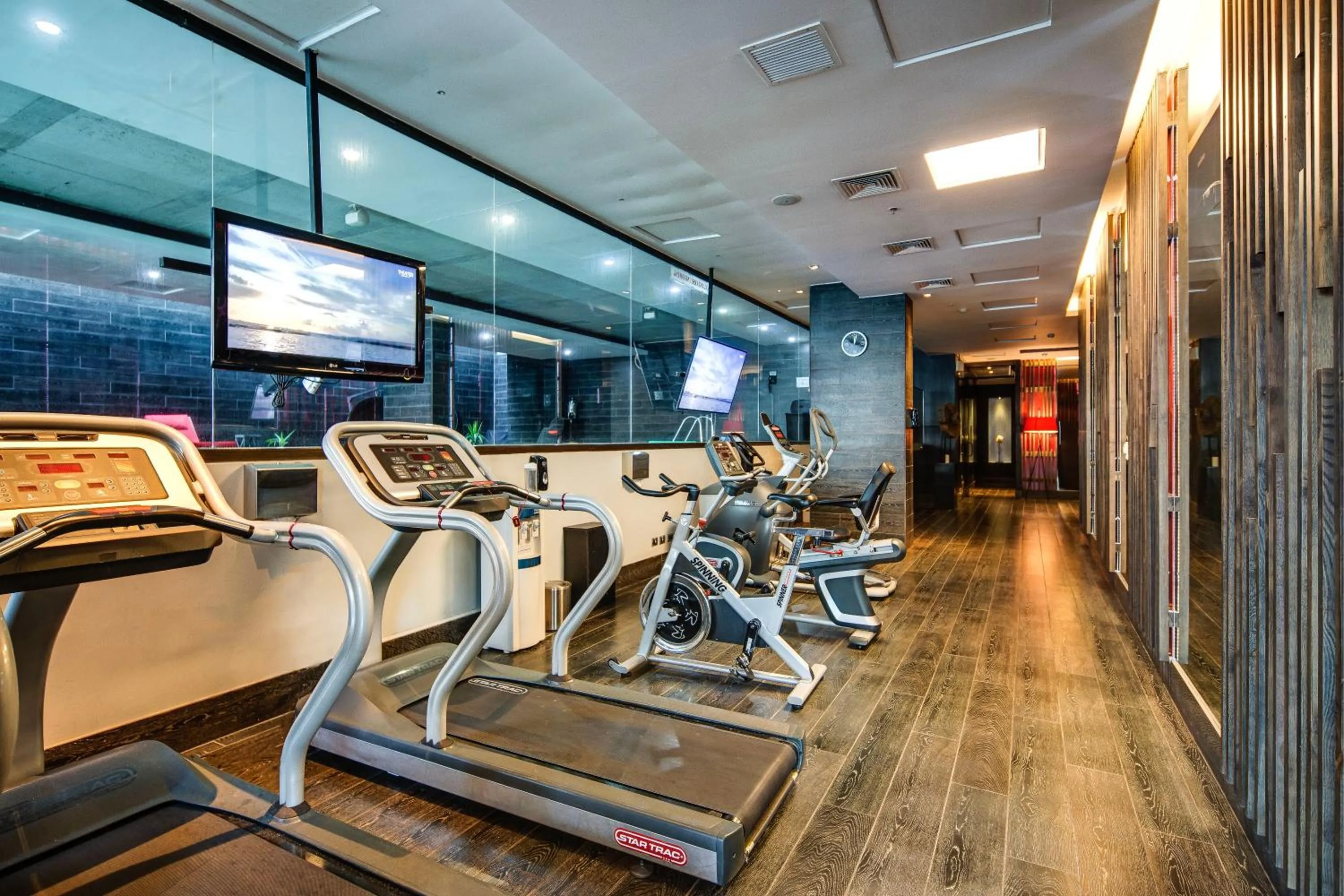 Fitness centre/facilities in Wyndham Santiago Pettra