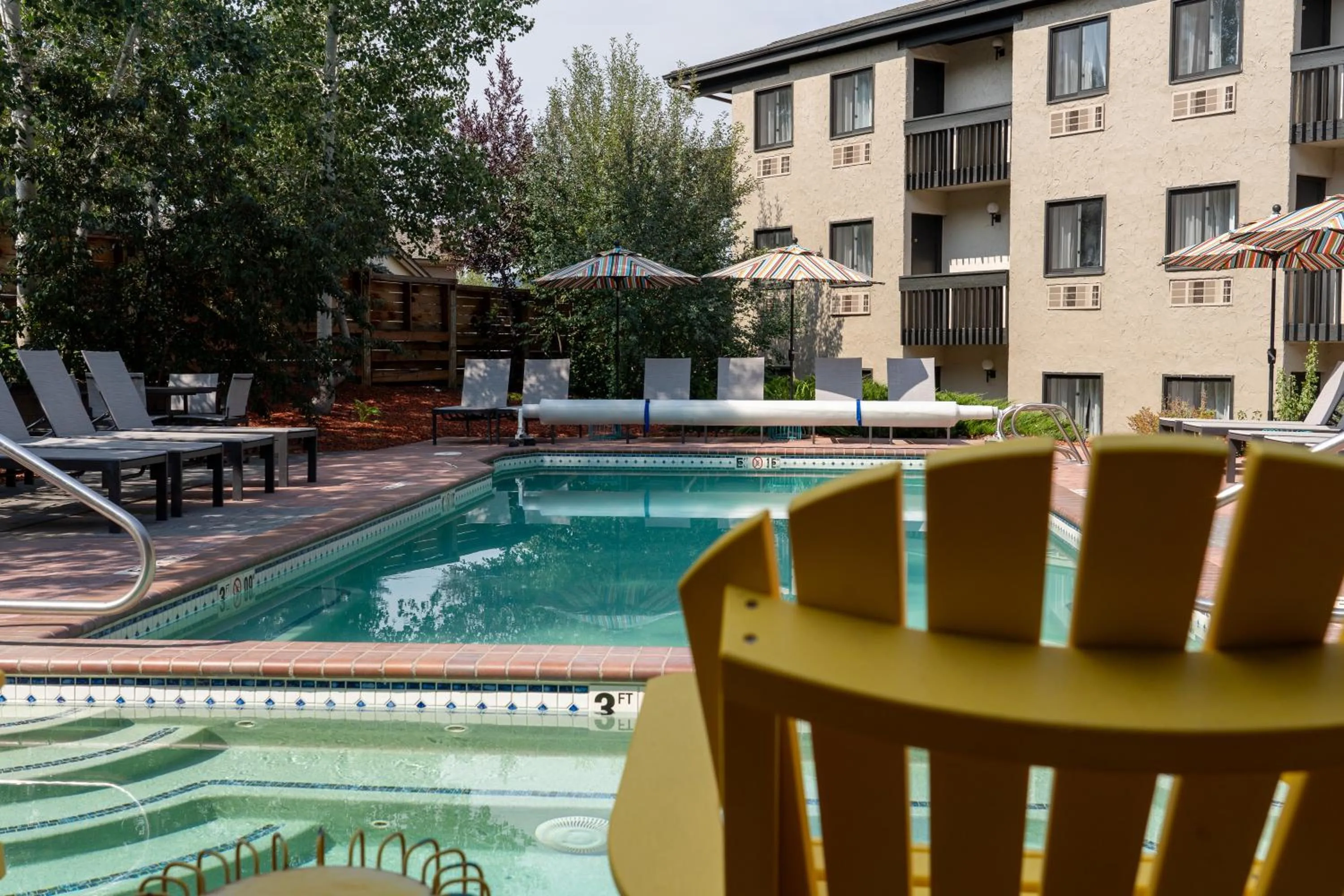 Swimming pool in Gravity Haus Steamboat