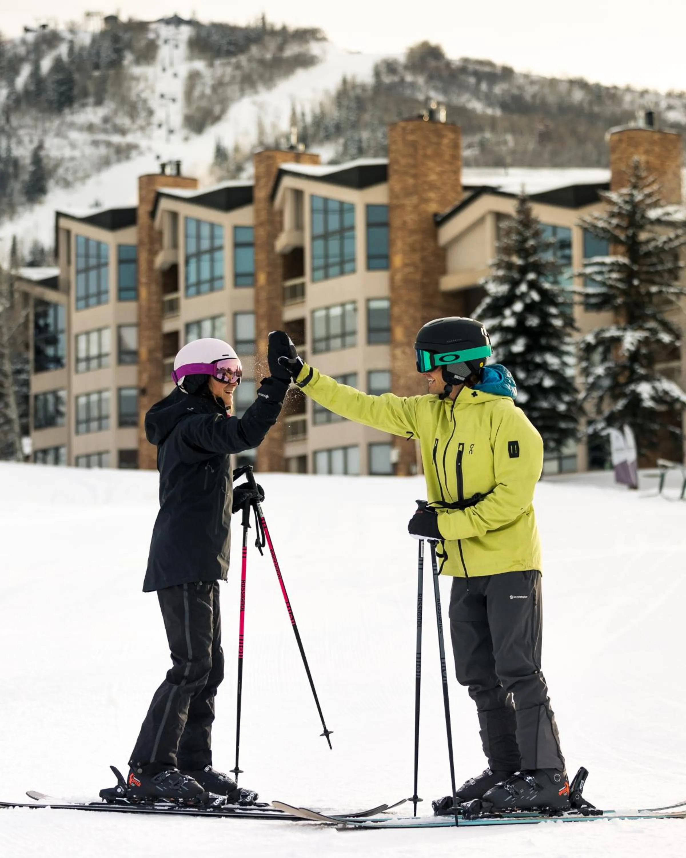 Skiing in Gravity Haus Steamboat