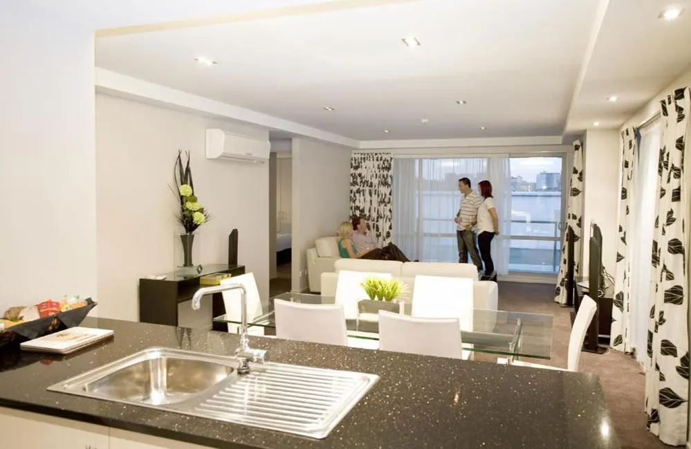 Living room in Focus Motel