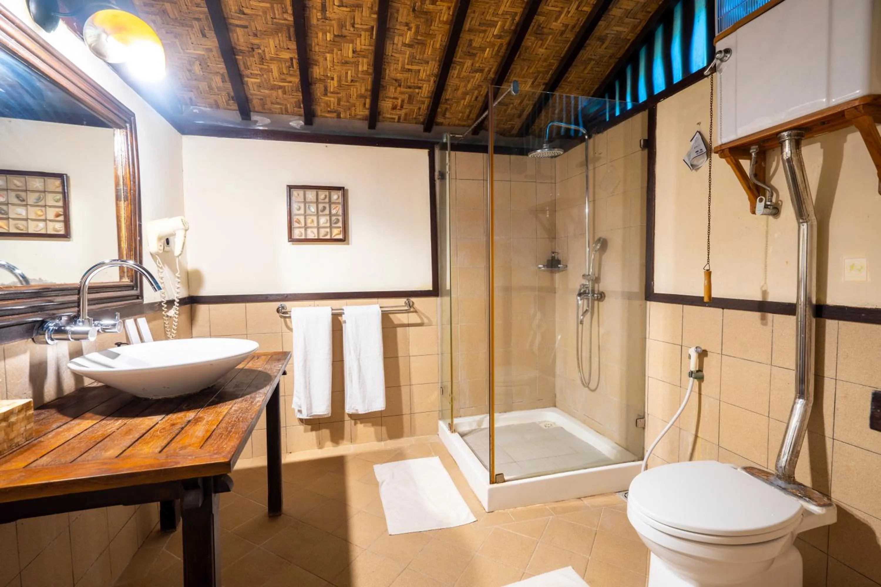 Shower in Samawa Seaside Resort