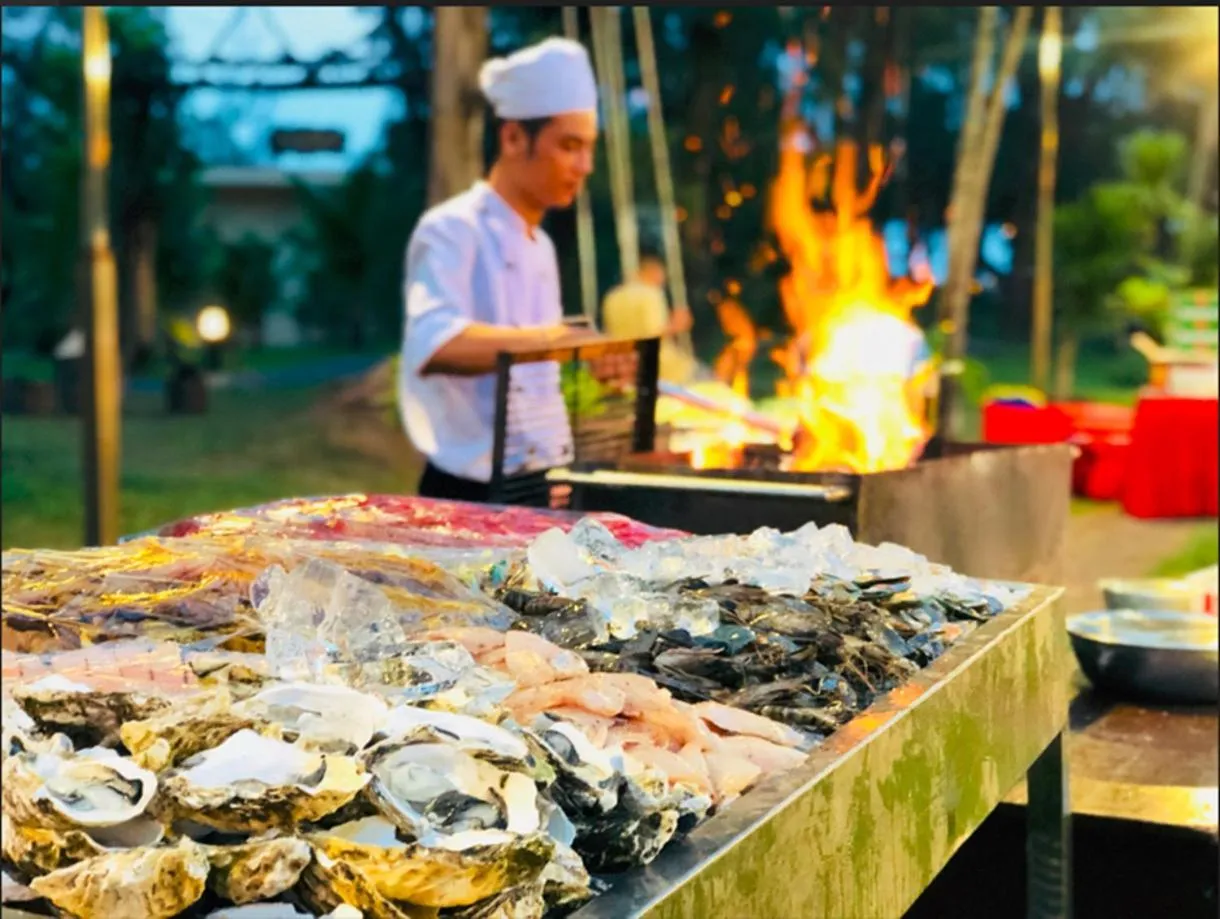 BBQ facilities in Sandy Beach Non Nuoc Resort
