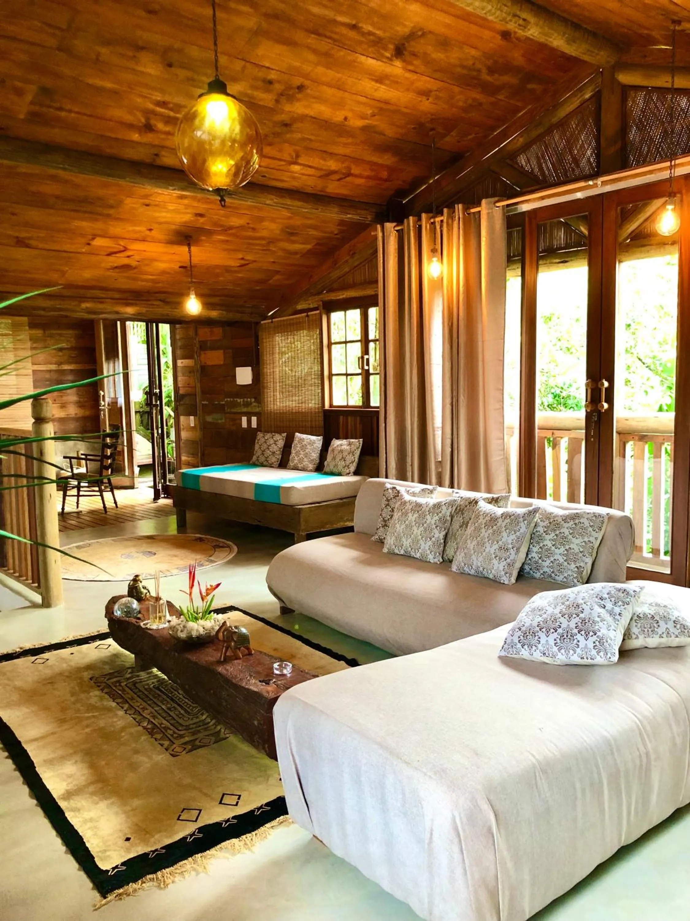 Living room, Bed in Eliza, Bangalô vista mar em Trancoso