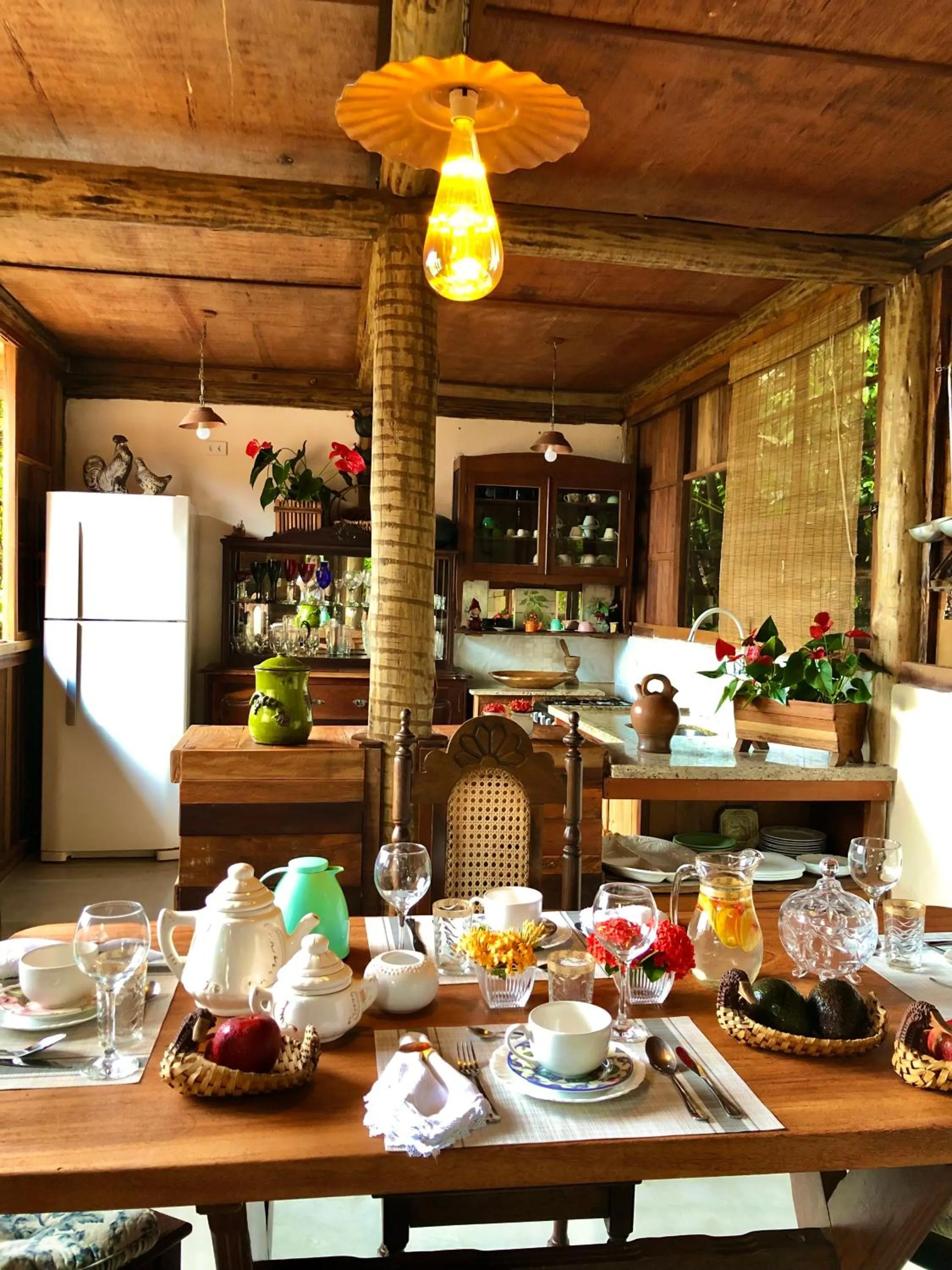 Buffet breakfast in Eliza, Bangalô vista mar em Trancoso