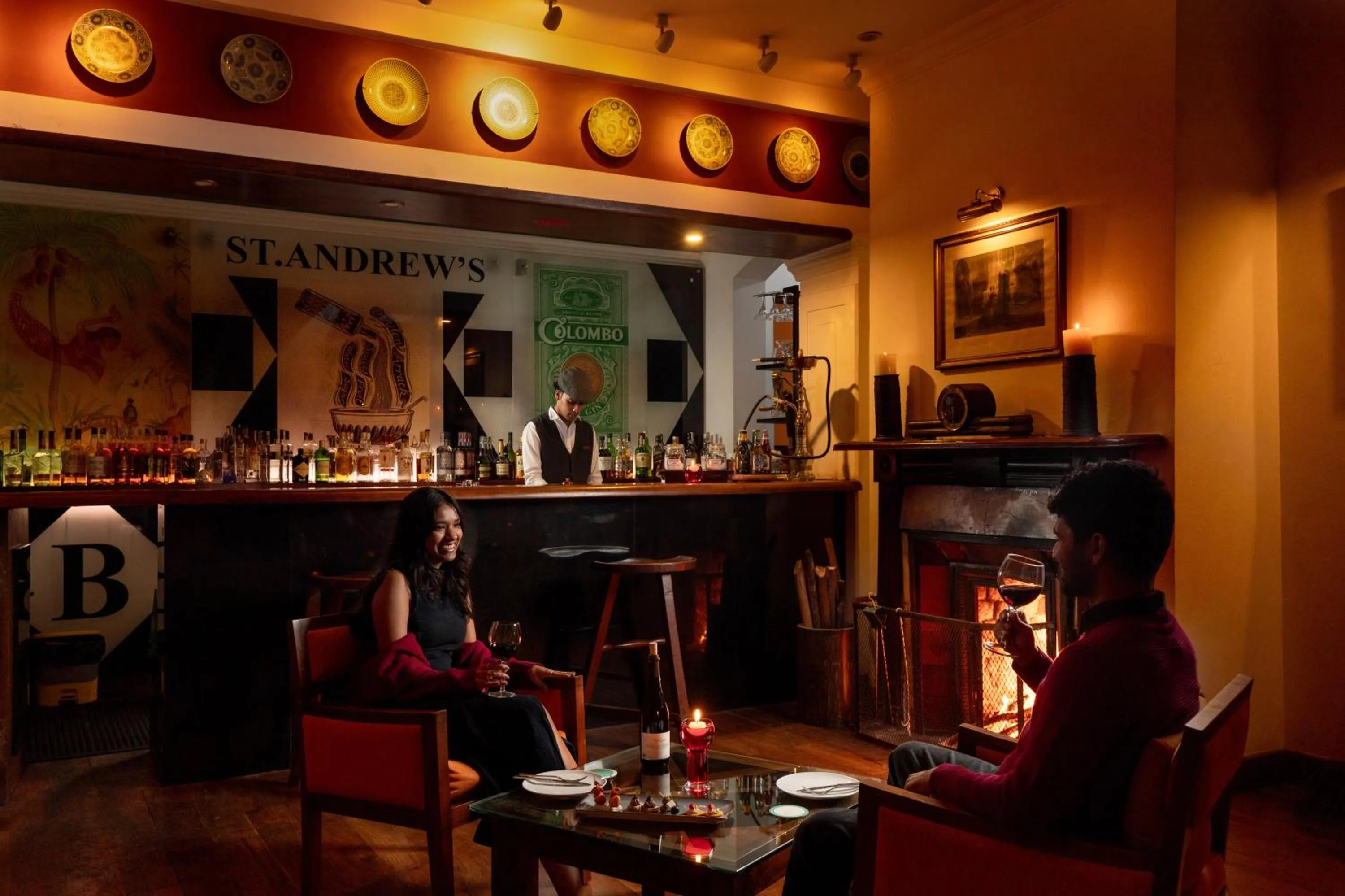 Lounge or bar in Jetwing St Andrew's