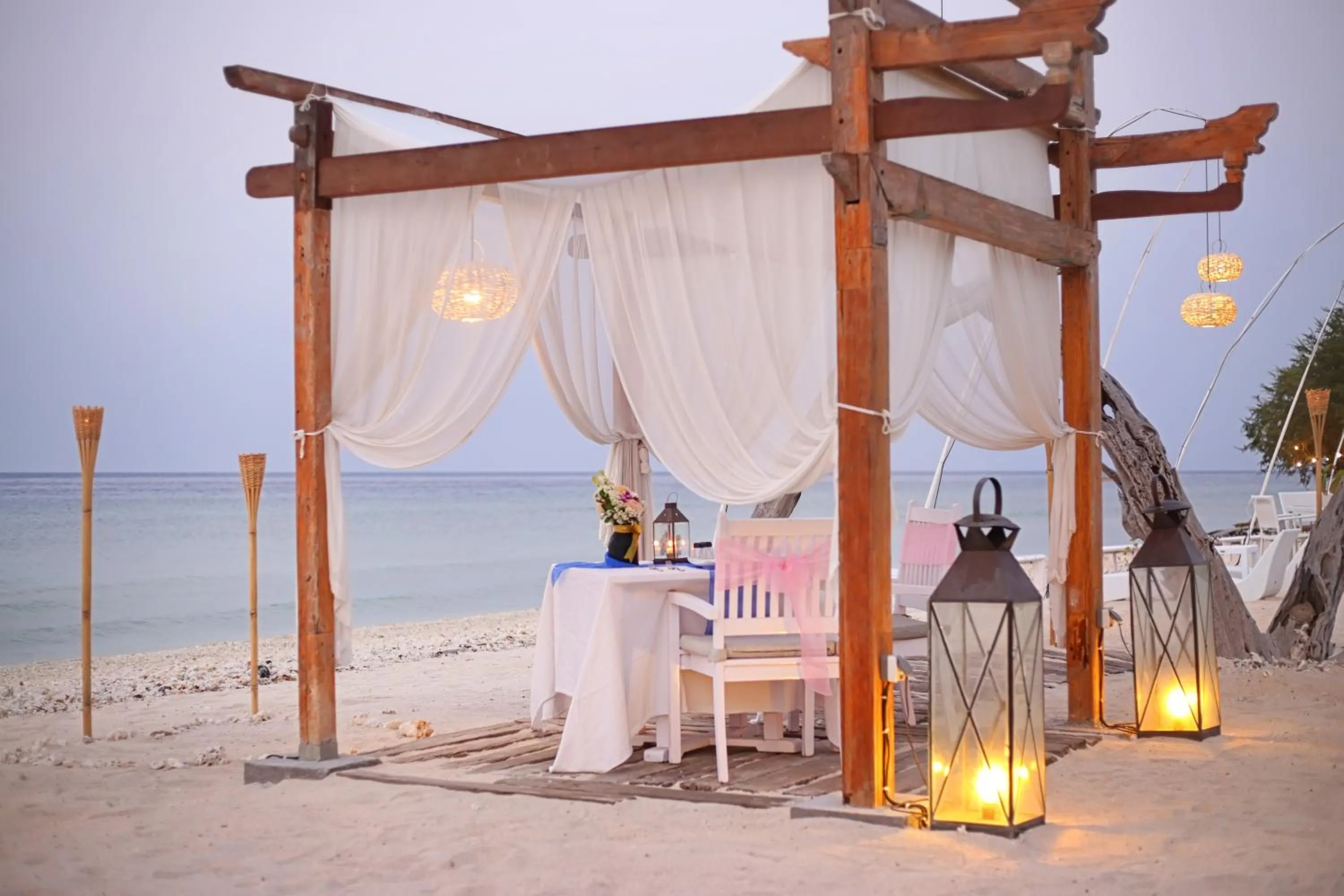 Beach in Gili Eco Villas