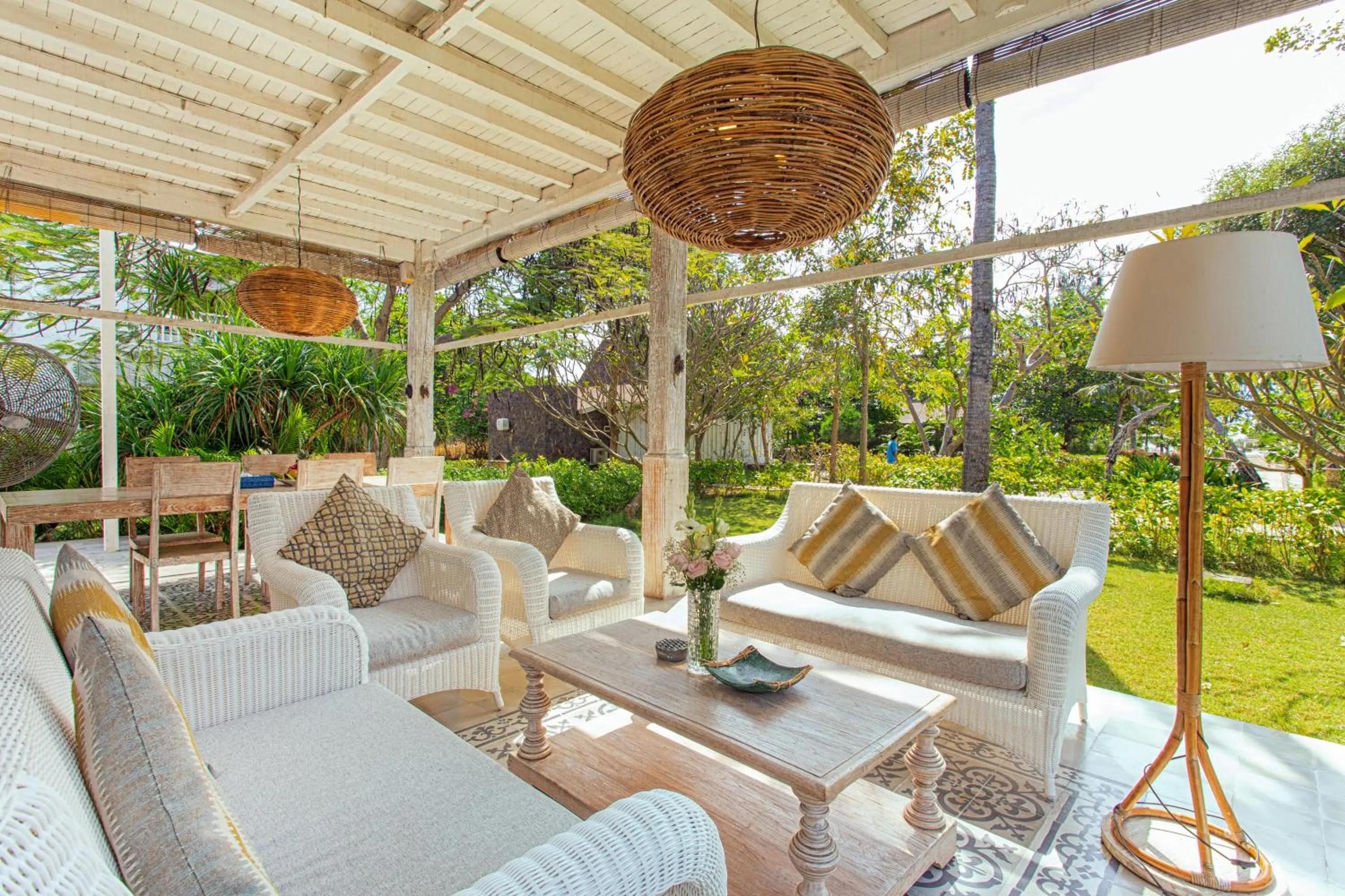Living room in Gili Eco Villas
