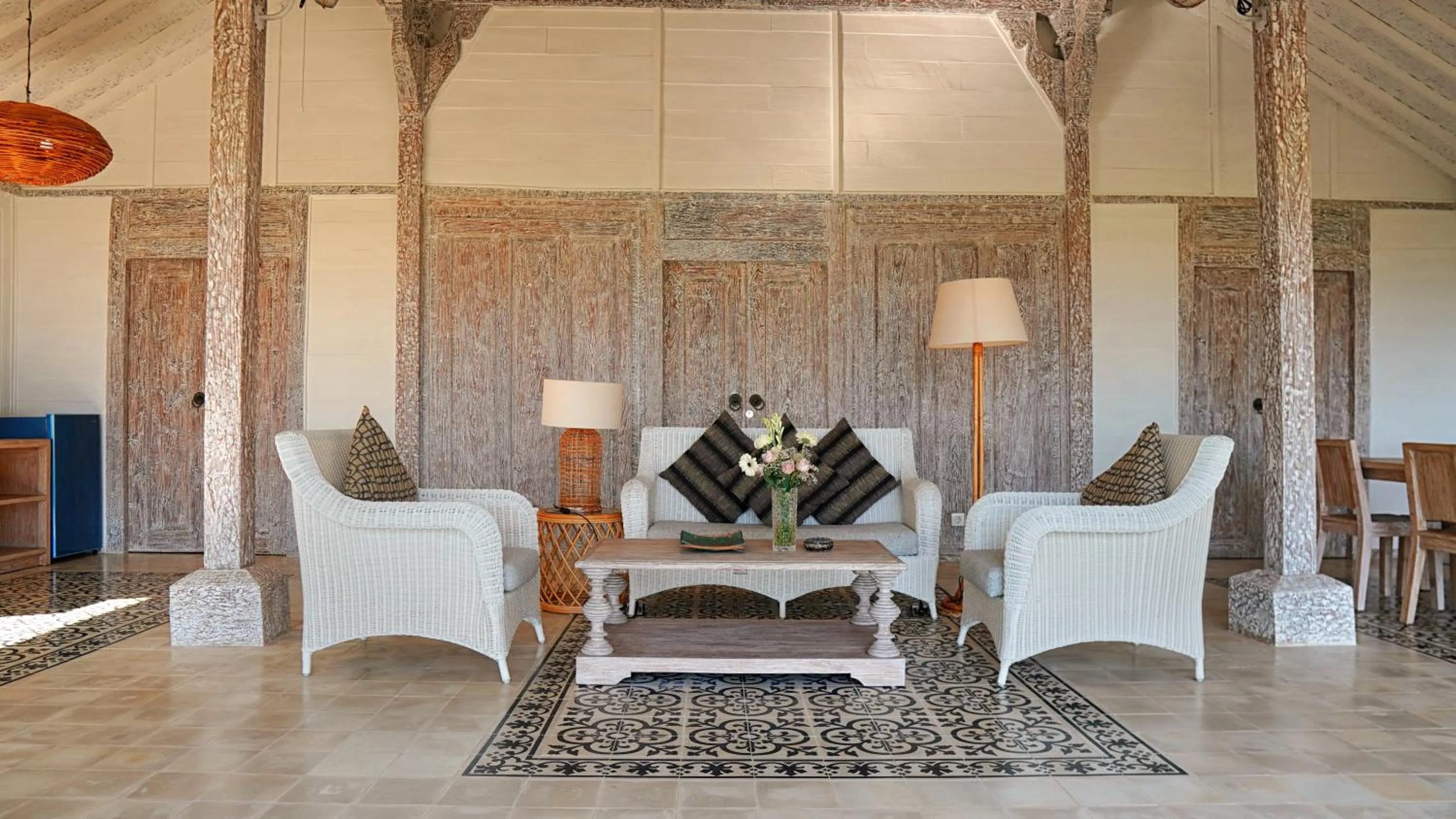 Seating area in Gili Eco Villas